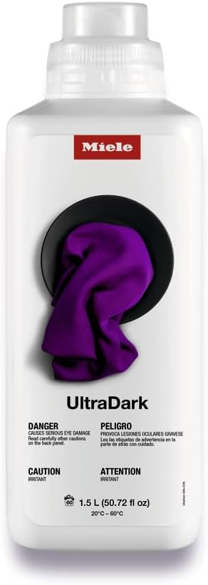 Miele UltraDark Liquid Laundry Detergent Designed for Preserving Color in Dark Fabrics, 50.72 Oz Bottle or 60 Washes, For Use With All Washing Machines