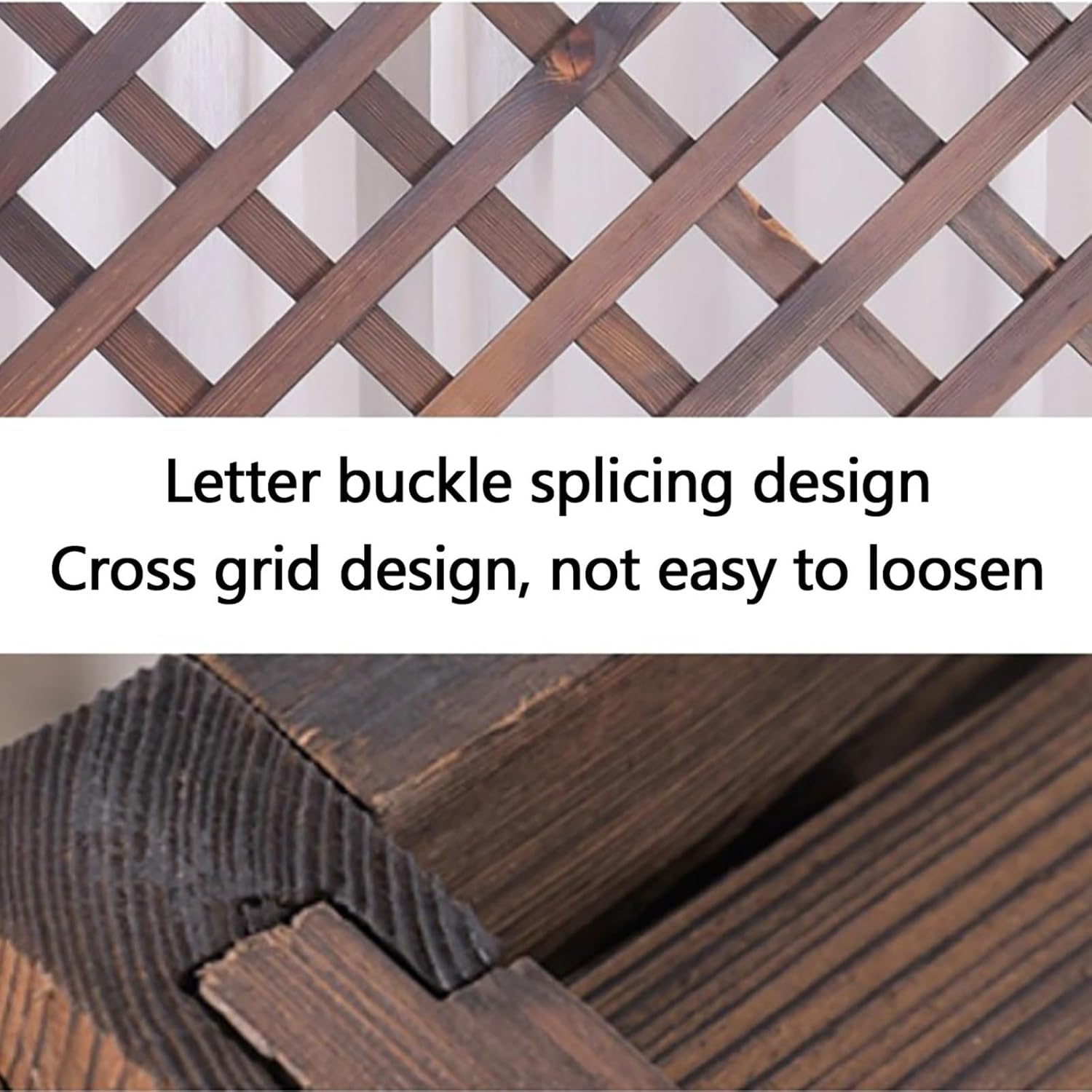 Outdoor Air Conditioner Cover Fence Screen Privacy Screen, Pool Equipment Trash Can Enclosure, Decorative Flower Stand Condenser Protective Cover, Ac Fence For Outside Unit ( Size : 105x47x80cm 41.3