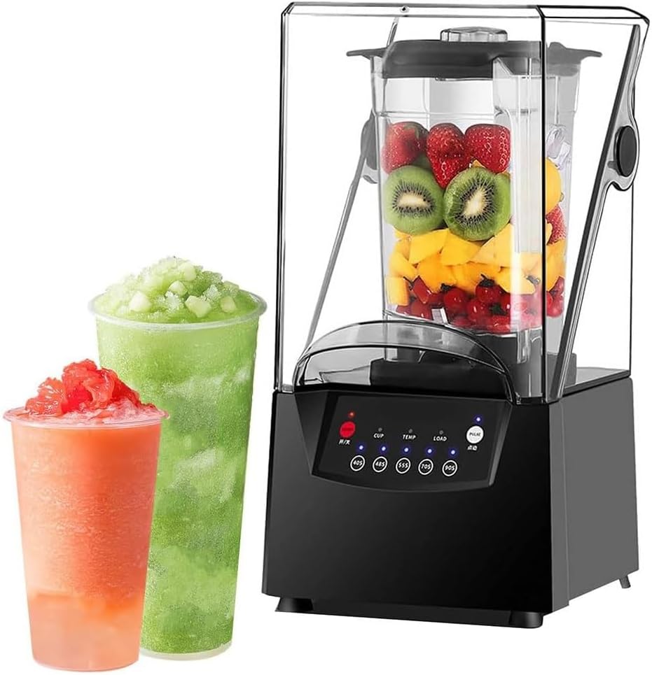 Blender Smoothie Maker,2l Commercial Stand Mixer,Silent 17000rpm,With Sound Enclosure,Ice Crusher And Cover,Silent Broken Wall Cooking Machine,For Smoothie,Fruits