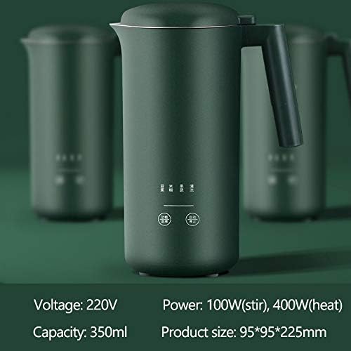 Soymilk Maker Machine Electric Juicer Blender Heatable Soya-Bean Milk Rice Paste Maker Free-filter Automatic Clean 350ml(black-JoJo's Bizarre Adventure1)