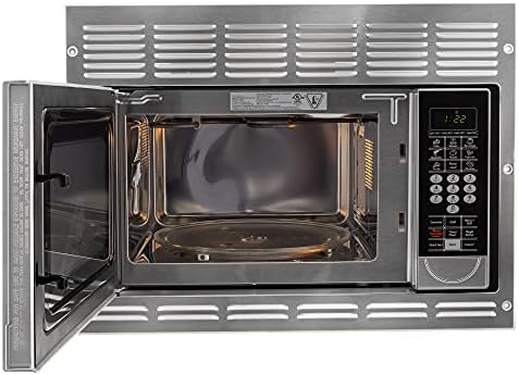 RecPro RV Convection Microwave Stainless Steel 1.1 cu. ft | 120V | Microwave | Appliances | Direct Replacement for Greystone