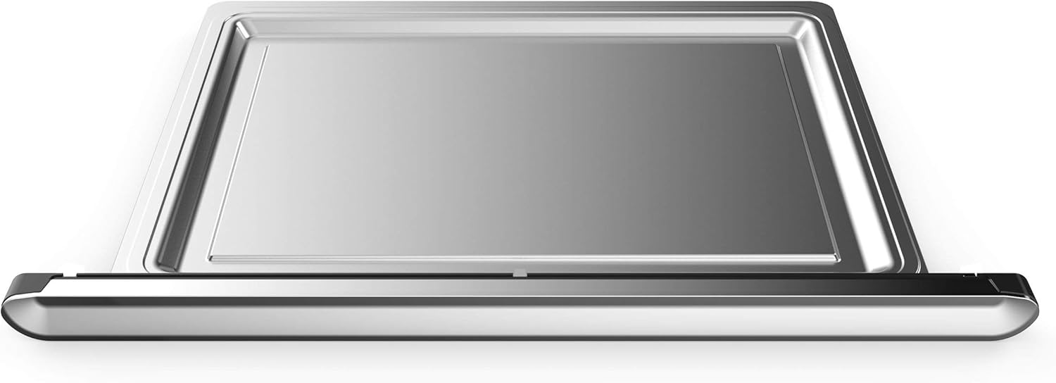 Megachef 10 in 1 Electronic Multifunction 360 Degree Hot Air Technology Countertop Oven, Silver Chrome