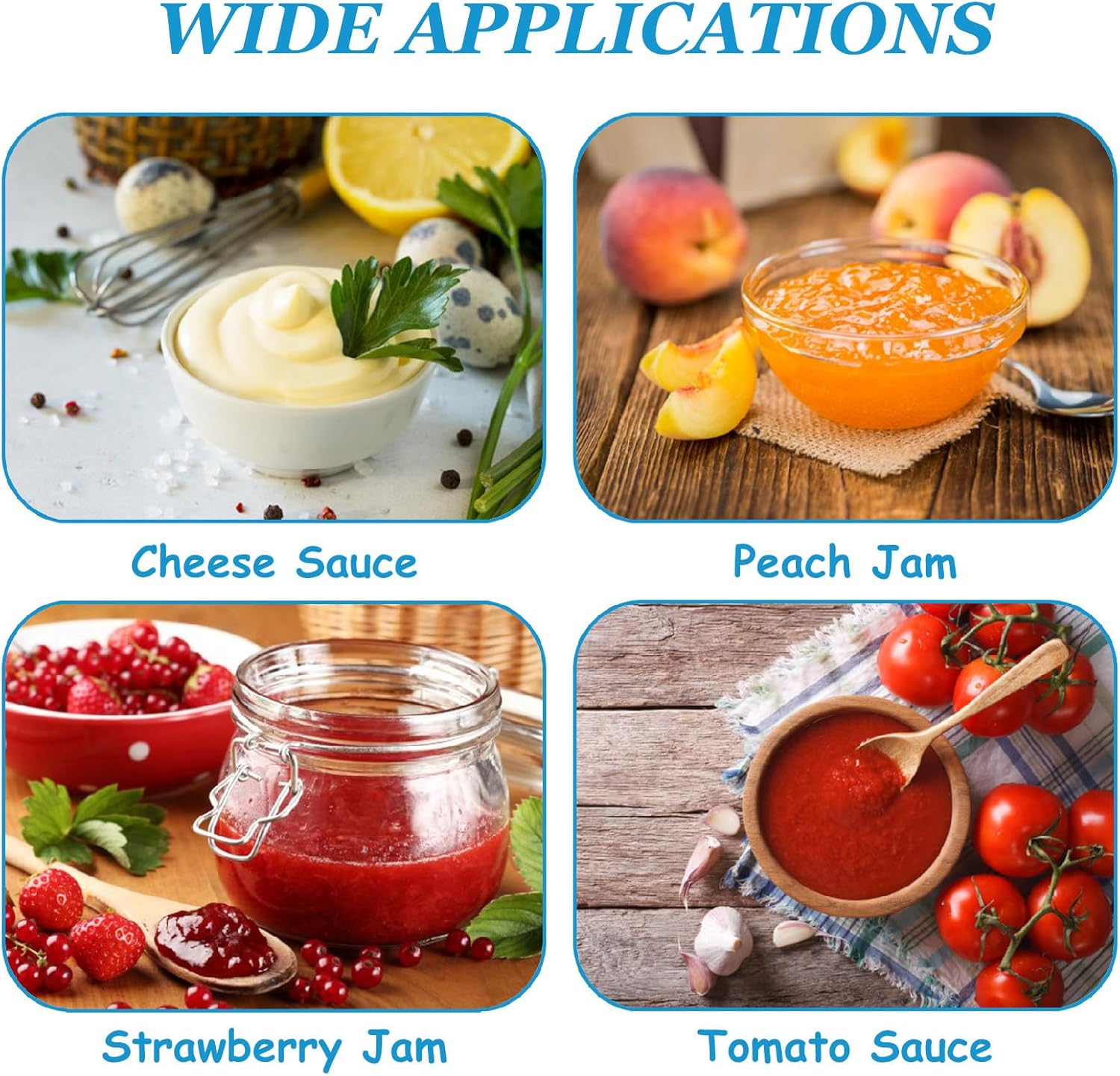 Electric Blender for Sauce and Jam, Personal Blenders for Kitchen with 4 Fins Blender Blade, Countertop Blender for Fruit & Vegetable,110V