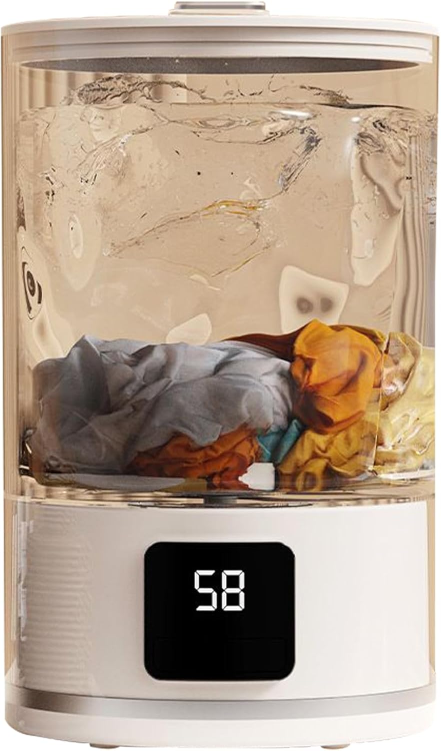 Travel Washing Machine - Portable Spin Washer, Compact Wash Tub | Compact Laundry Device With Basket Drain Feature For Travel Undergarments Socks And Camping Use, Foldable Washer For Dorm Life