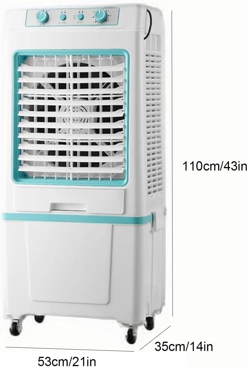 Portable Air Conditioners, Evaporative Air Cooler with 3 Speeds, Fast Cooling Windowless Portable Evaporative Coolers for Home Use(Gray)