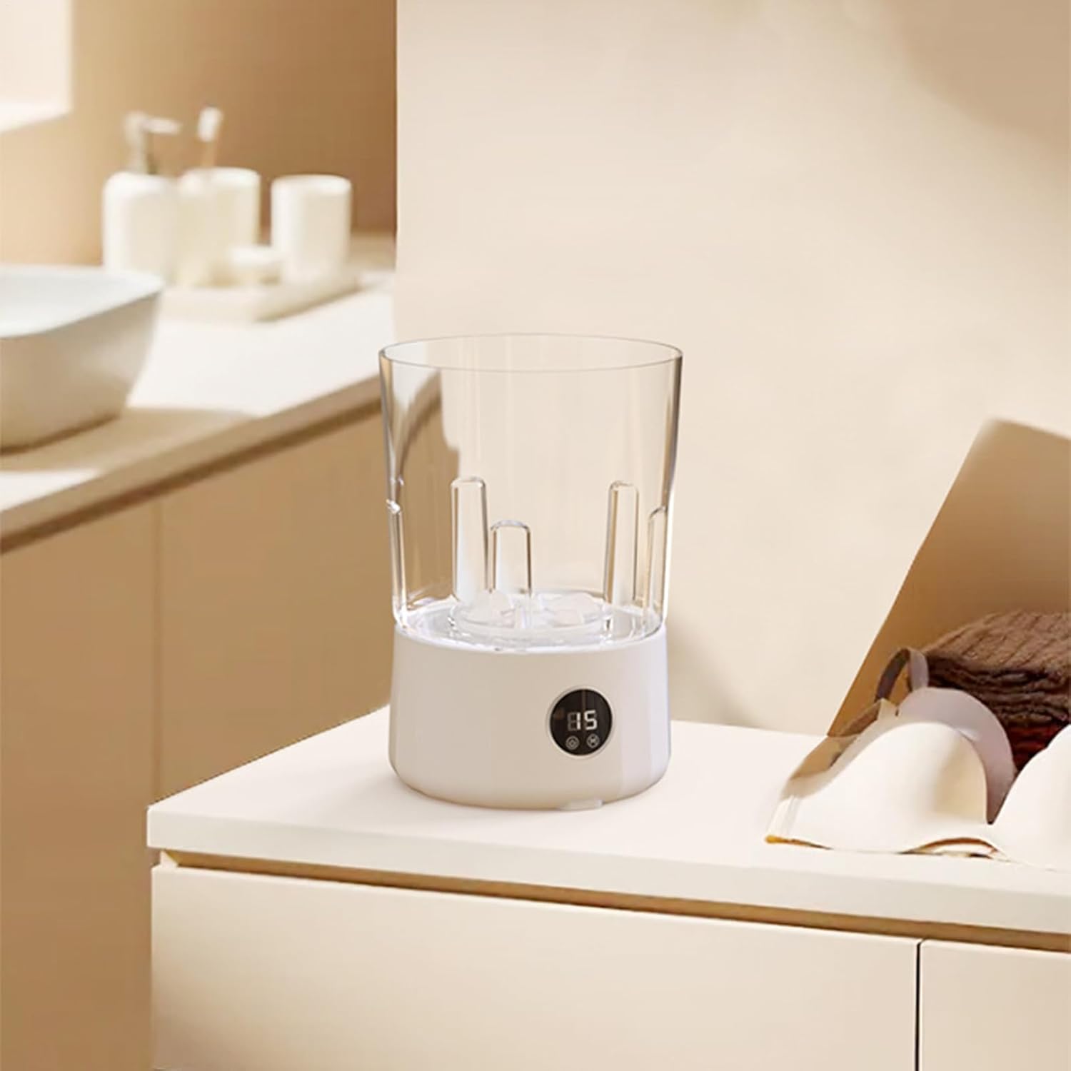 Portable Washer Machine, Underwear Washer, Laundry Machine, Compact Washing Machines, 3 Modes Lightweight Cleaning Supplies With 2 Buckets For Home Apartment Dorm Camping Vacation RV Bras Panties