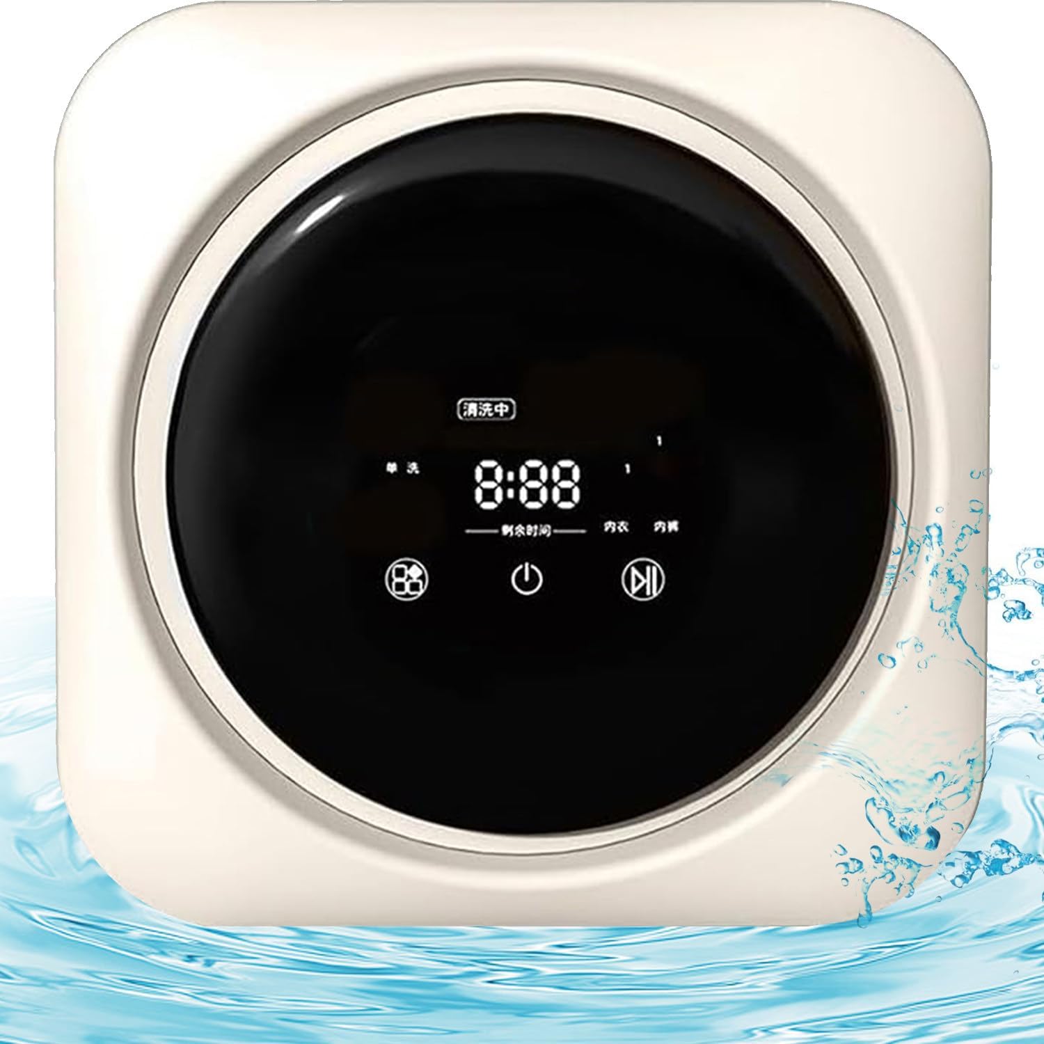 Portable Clothes Dryer,Compact Laundry Dryers,3.5L Front Load Stainless Steel Electric Dryers Machine,Portable Clothes Dryer for Apartment,Mini Dryer,Portable Washer and Dryer