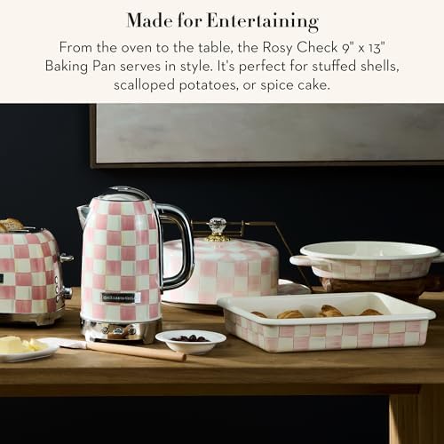 MACKENZIE-CHILDS Enamel Baking Pan for Oven, Rectangular Oven Pan, 9