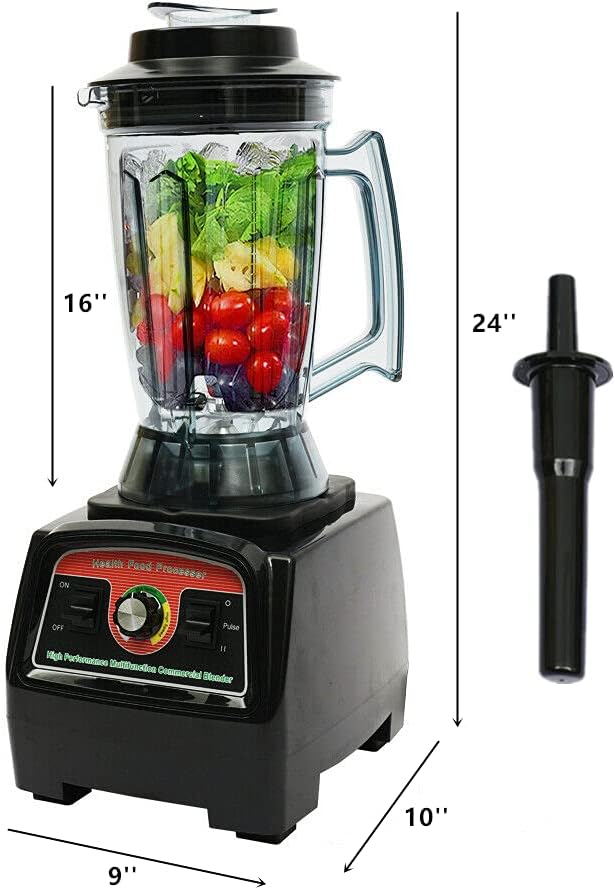 Professional Countertop Blender 2800W Commercial Smoothie Blender Shakes Smoothies Juicer Maker Machine with 140 OZ BPA Free Pitcher (Smoothie Blender)