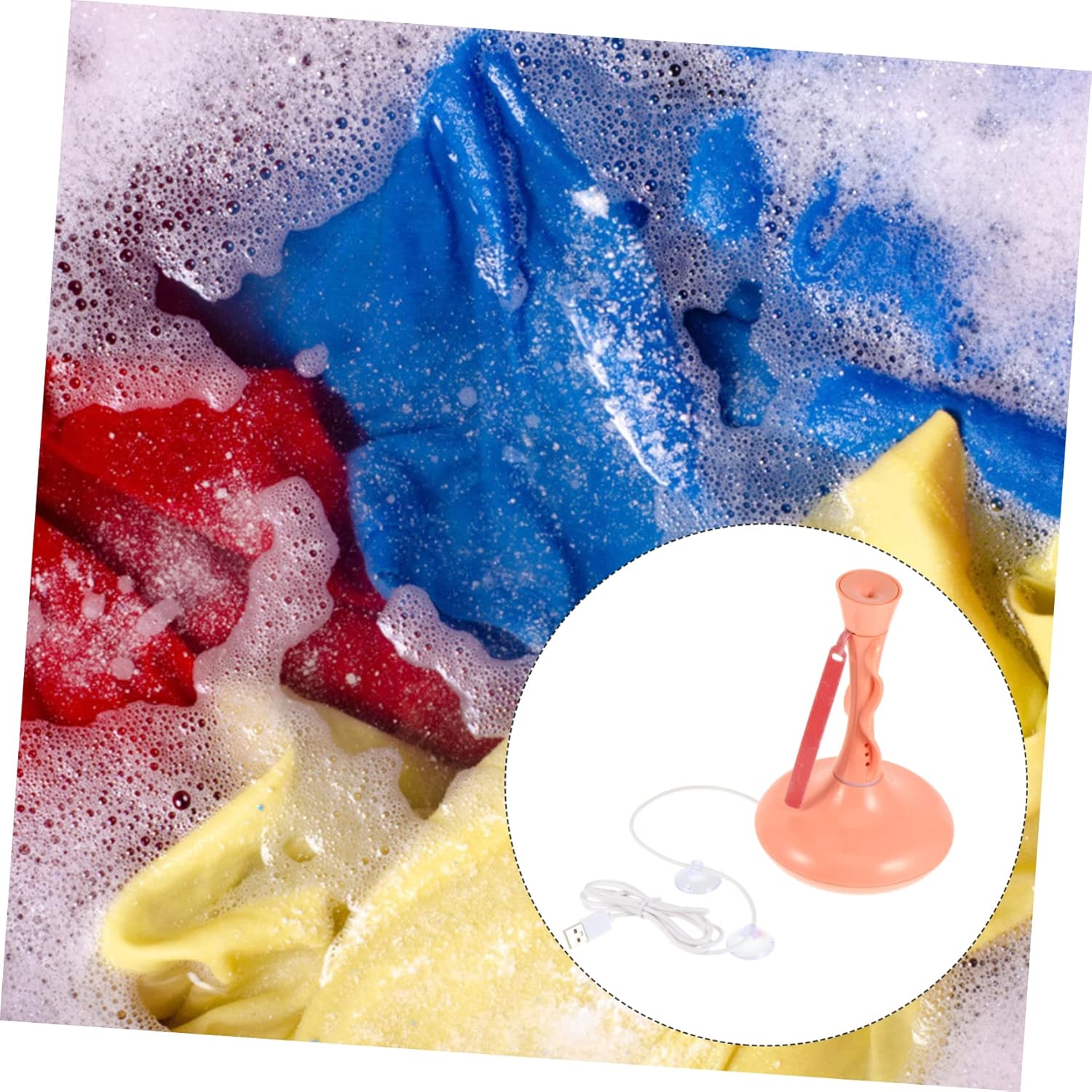 TEHAUX Portable Mini Washing Machine Sonic Washer for Travel High Clothes Washer Spin Function Compact Laundry Solution for Socks Underwear and Small Items