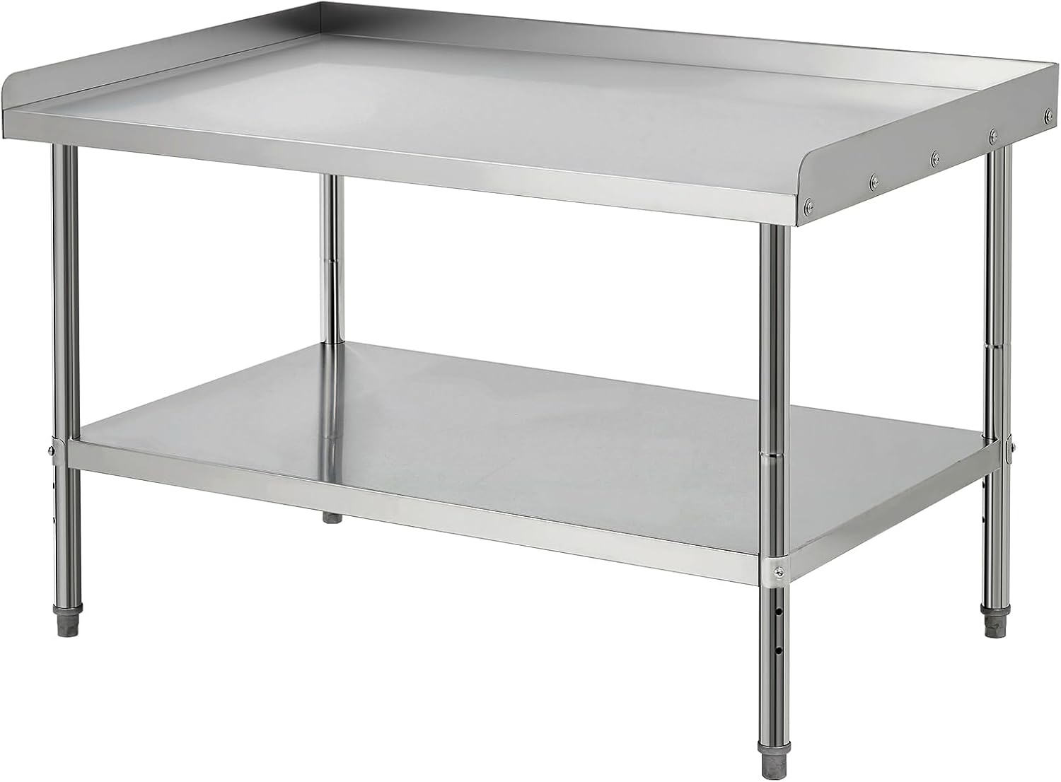Equipment Grill Stand Table 48x30x30 Inch Stainless Steel NSF Certified 400 Lbs Capacity with Adjustable Legs, 2