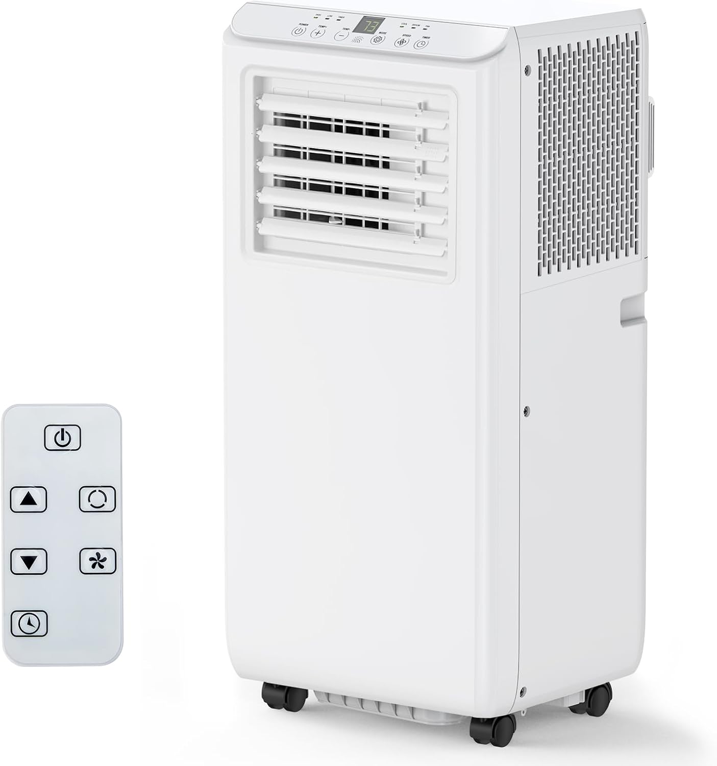 Garveehome 14,000 BTU Portable Air Conditioner - Easy to Move Ac Unit for Rooms Up to 750 Sq Ft, 3 in-1 Cool/Fan/Dry, Low Noise, Super Silent with Led Function Display