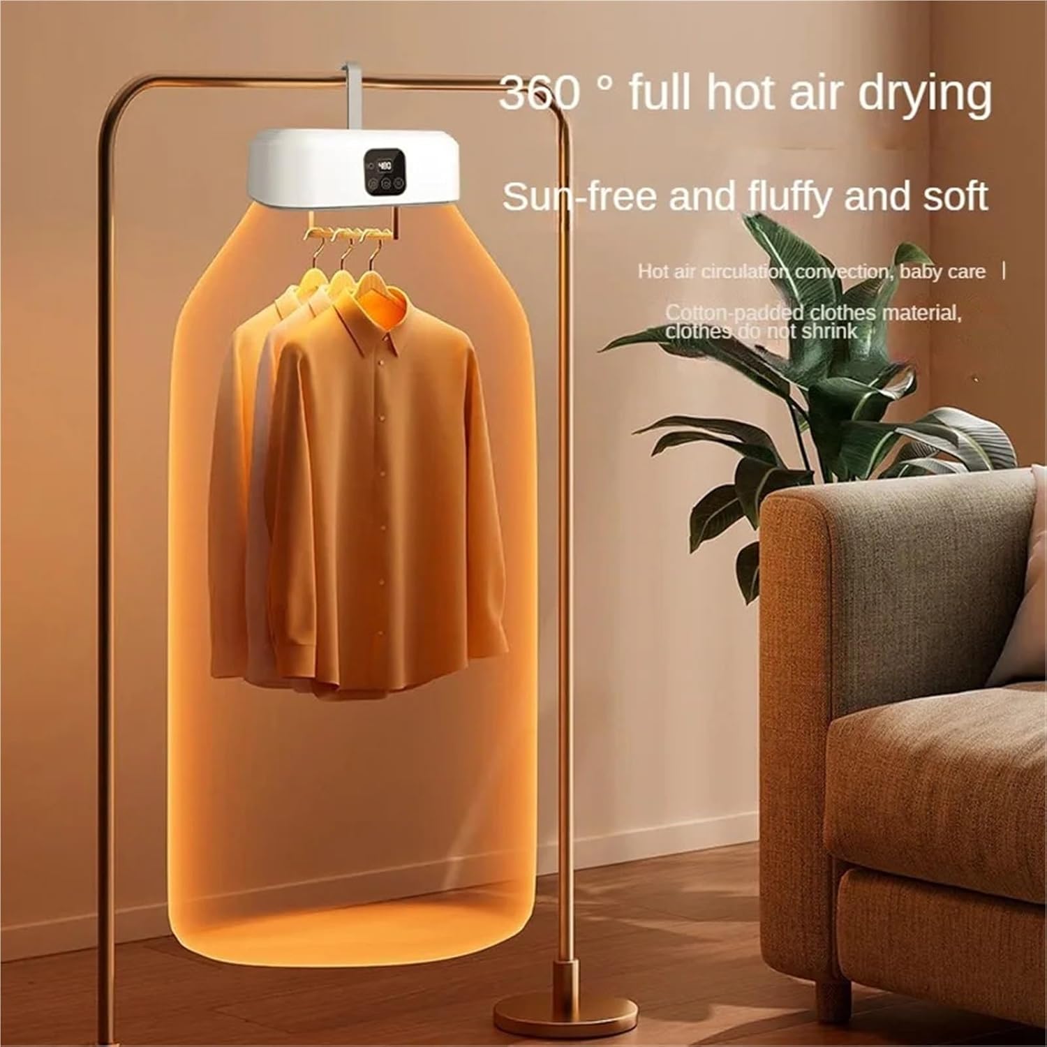 Portable Clothes Dryer, Dryer Electric Clothes Home Cabinet Floor Machine Laundry Dryers Warm Air,for Travel,Apartment