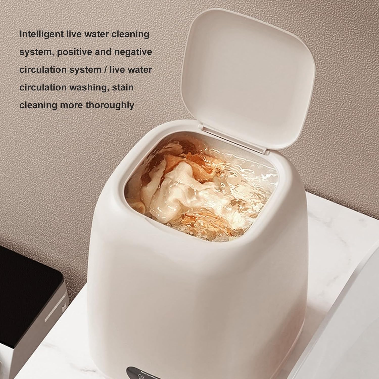 Pssopp 2 in 1 Mini Laundry Washer, 9L Capacity Portable Washer Dryer Combo for Small Clothing Pet Bedding Baby Clothes Small Space Living (US Plug)