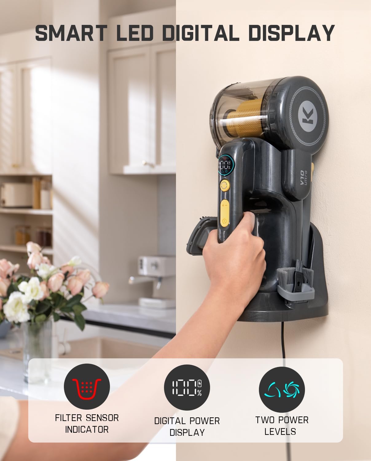 Fanttik Fold V10 Ultra Deluxe Handheld Vacuum Cordless G9 Handy Cordless Electric Spin Scrubber