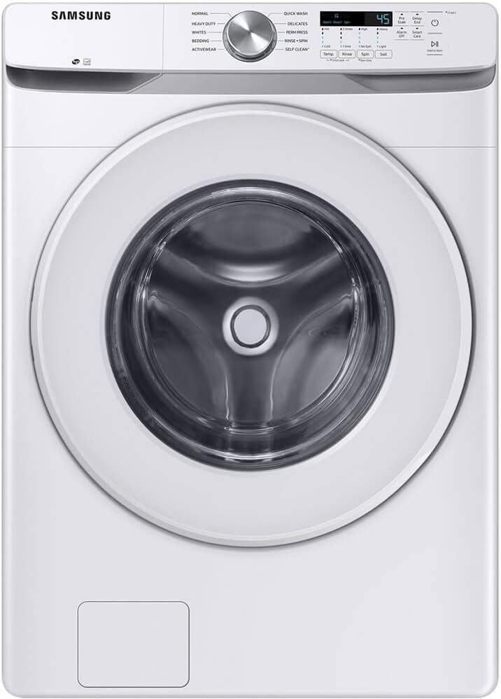 Samsung WF45T6000WPR White Front Load Laundry Package