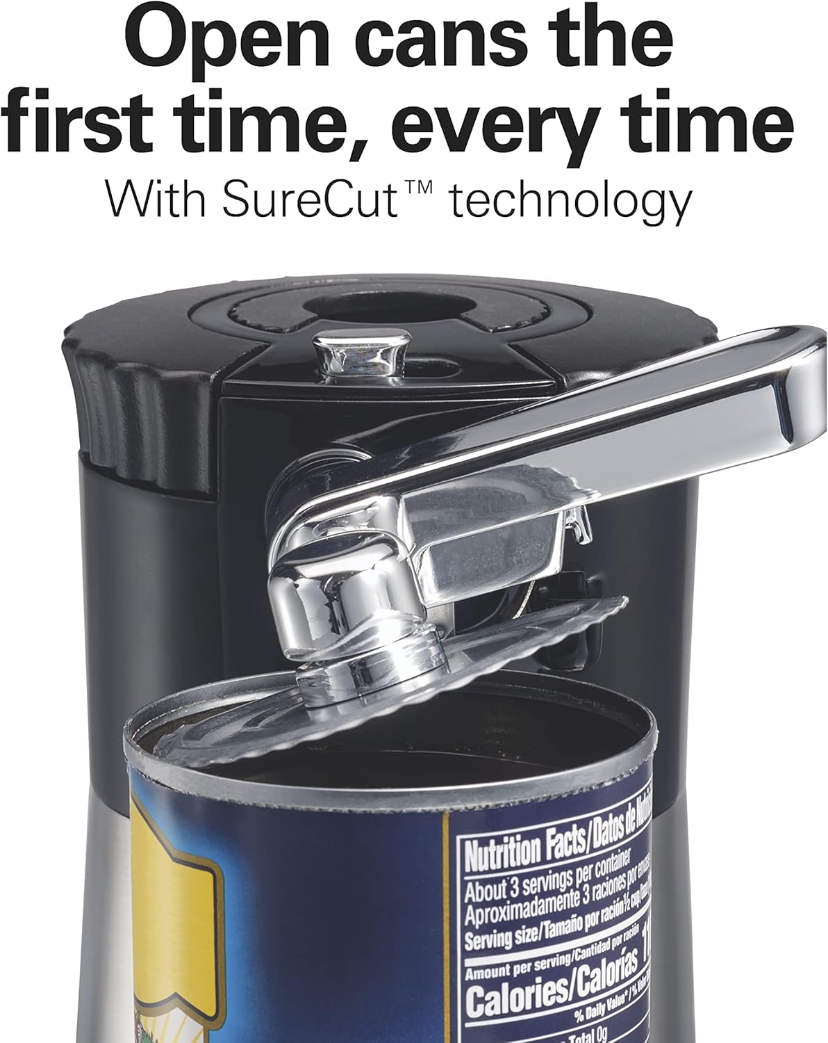 Hamilton Beach Power Elite Wave Action Blender For Shakes and Smoothies, Puree, Crush Ice & OpenStation Electric Automatic Can Opener for Kitchen with Multi Tool and Bottle