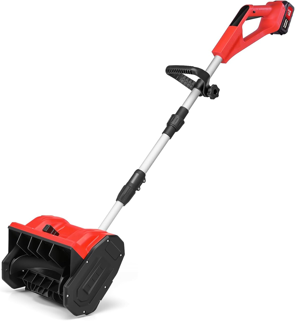 12 inch Cordless Snow Blower, Electric Snow Shovel with Directional Plate & Adjustable Front Handle for Driveways, Walkways, Sidewalks