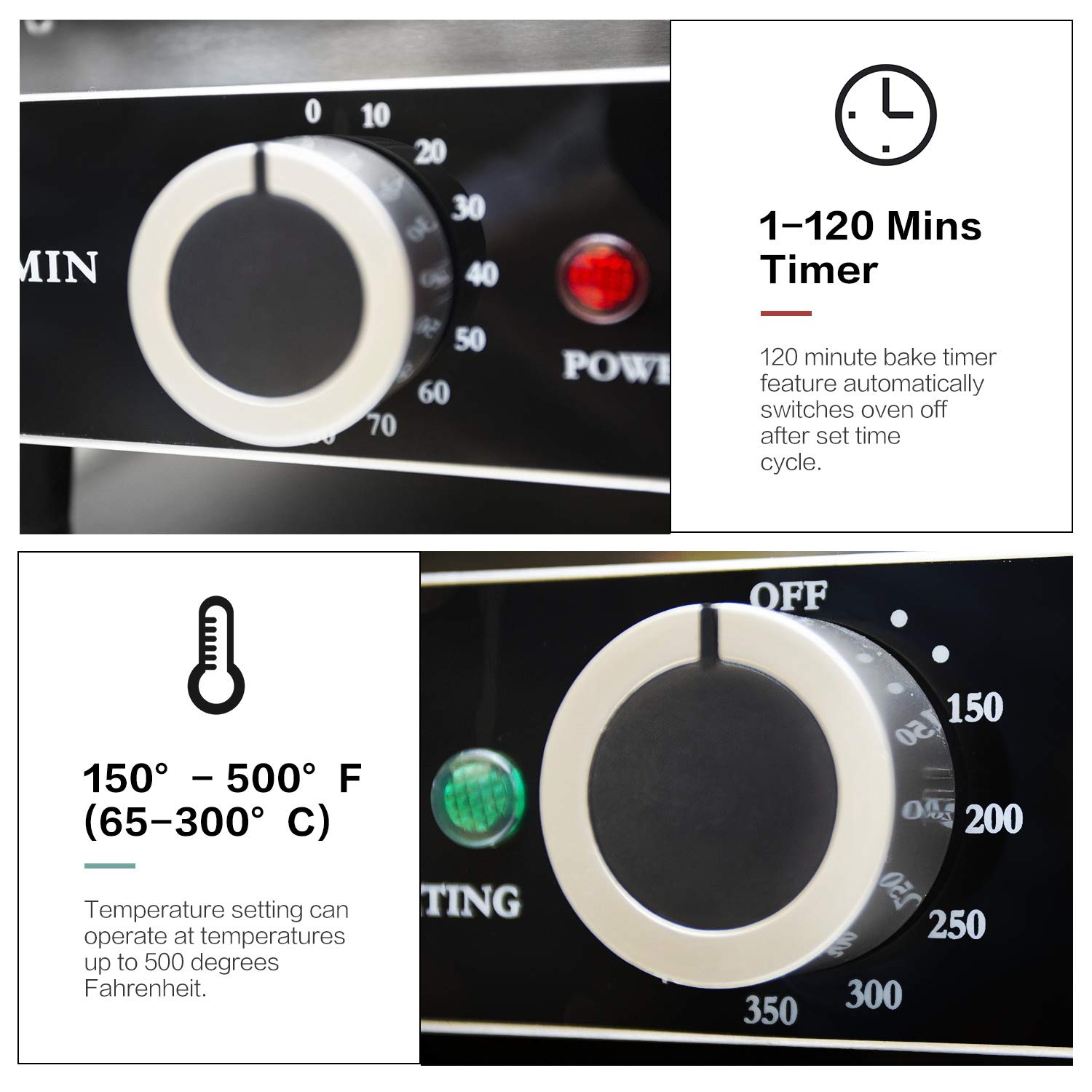 Atosa CookRite CTCO-50 Countertop Electric Convection Oven for Hotel Diner Baking | 16 1/2