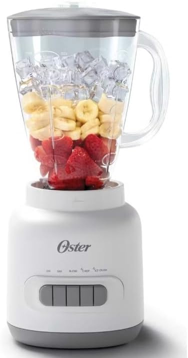 Oster Easy-to-Use Blender with 5 Speed Settings and 700-Watt Motor, White
