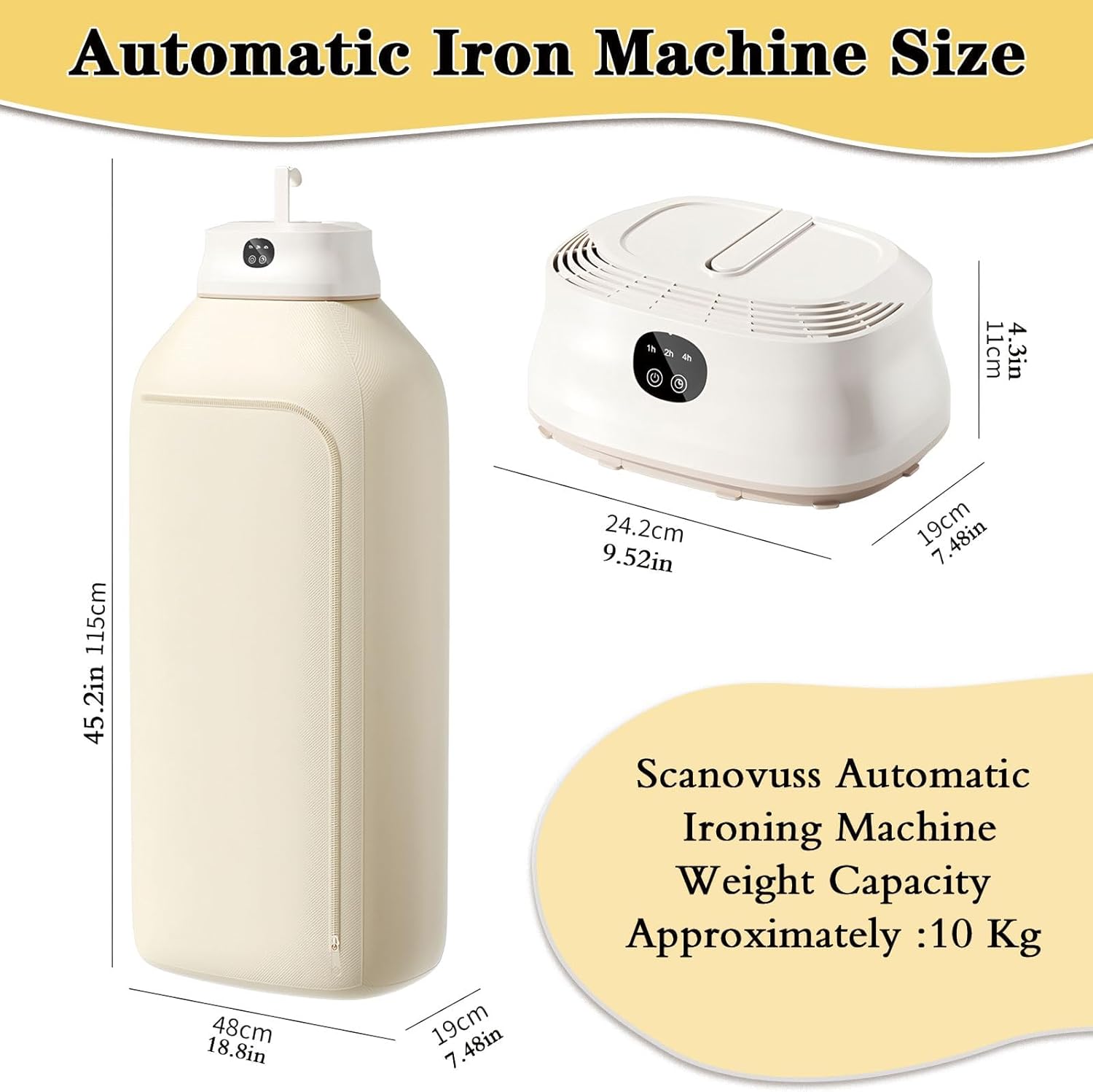 Portable Automatic Ironing Machine, Mini Compact Laundry Dryer,Laundry Dryers,with Timer Function & Dry Bag, Portable Clothes Dryers,for Travel, Apartment, RV