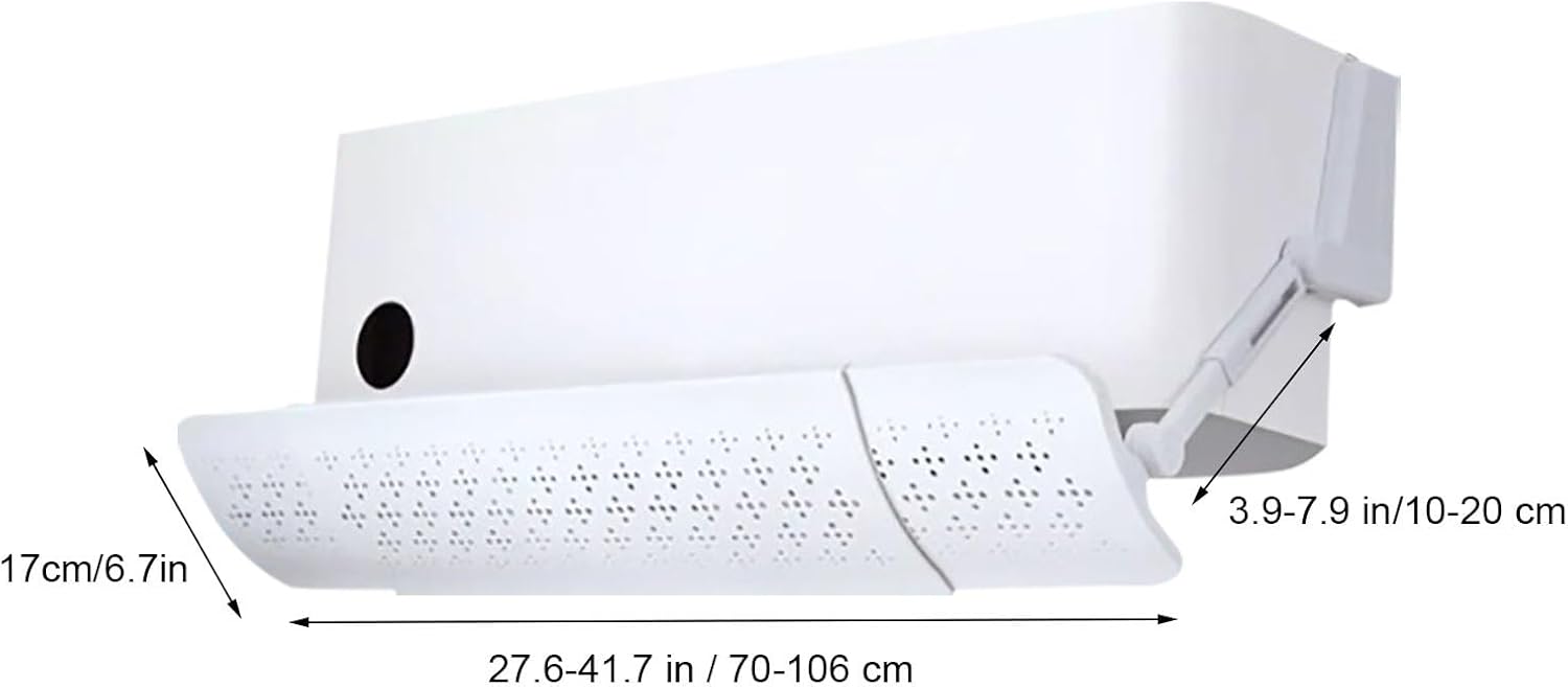 Air Conditioner Deflector, Air Conditioning Baffle, Adjustable length, Ac wind Deflector of Anti-Direct Wind Design