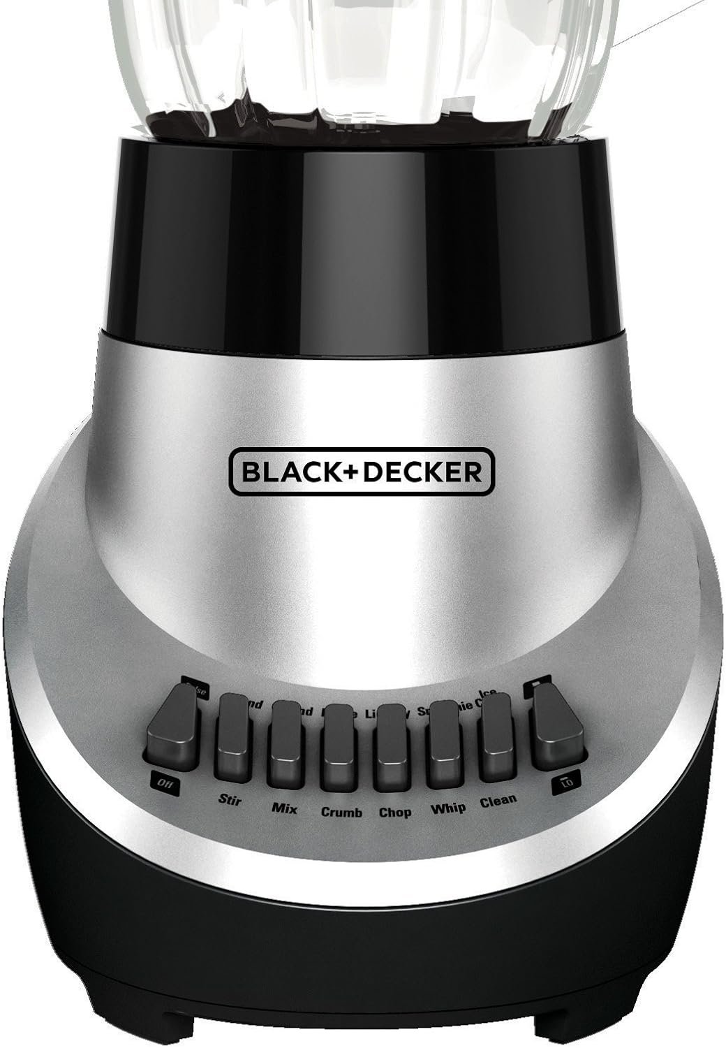 BLACK+DECKER BL1130SG FusionBlade Blender with 6-Cup Glass Jar, Silver