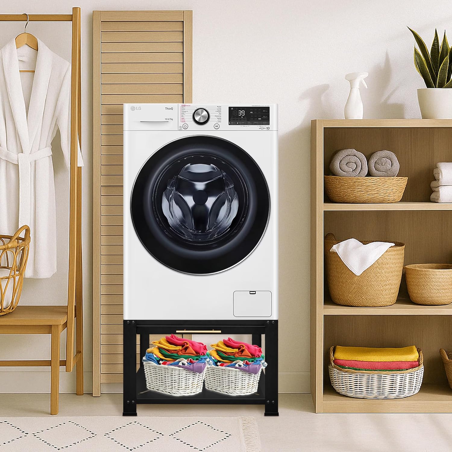 Royxen Washer and Dryer Pedestals Heavy Duty Metal Laundry Pedestal 29