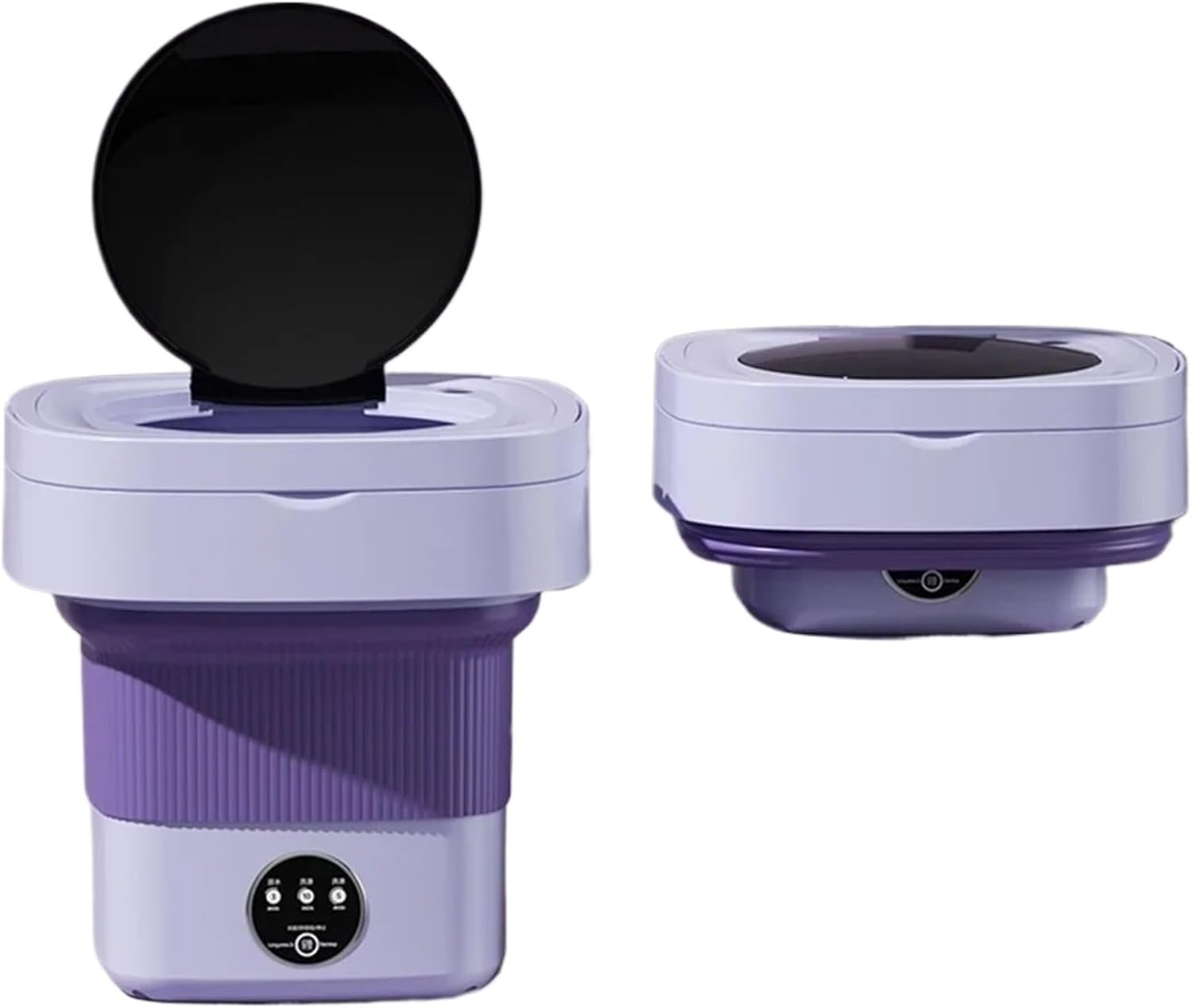 Small Washing Machine, Portable Folding Washing Machine With Dryer For Clothes Socks Underwear UV Cleaning Washer Mini Home Travel for Home RV Camping Dorm(Purple)