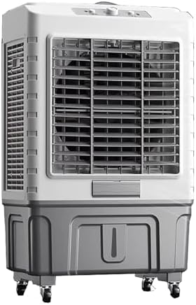 Evaporative Air Cooler Portable Air Conditioner, Fan Cooler with 120° Oscillating, 3 Wind Speeds, Evaporative Cooler for Outdoor Indoor Use(Size:102cm/55L)