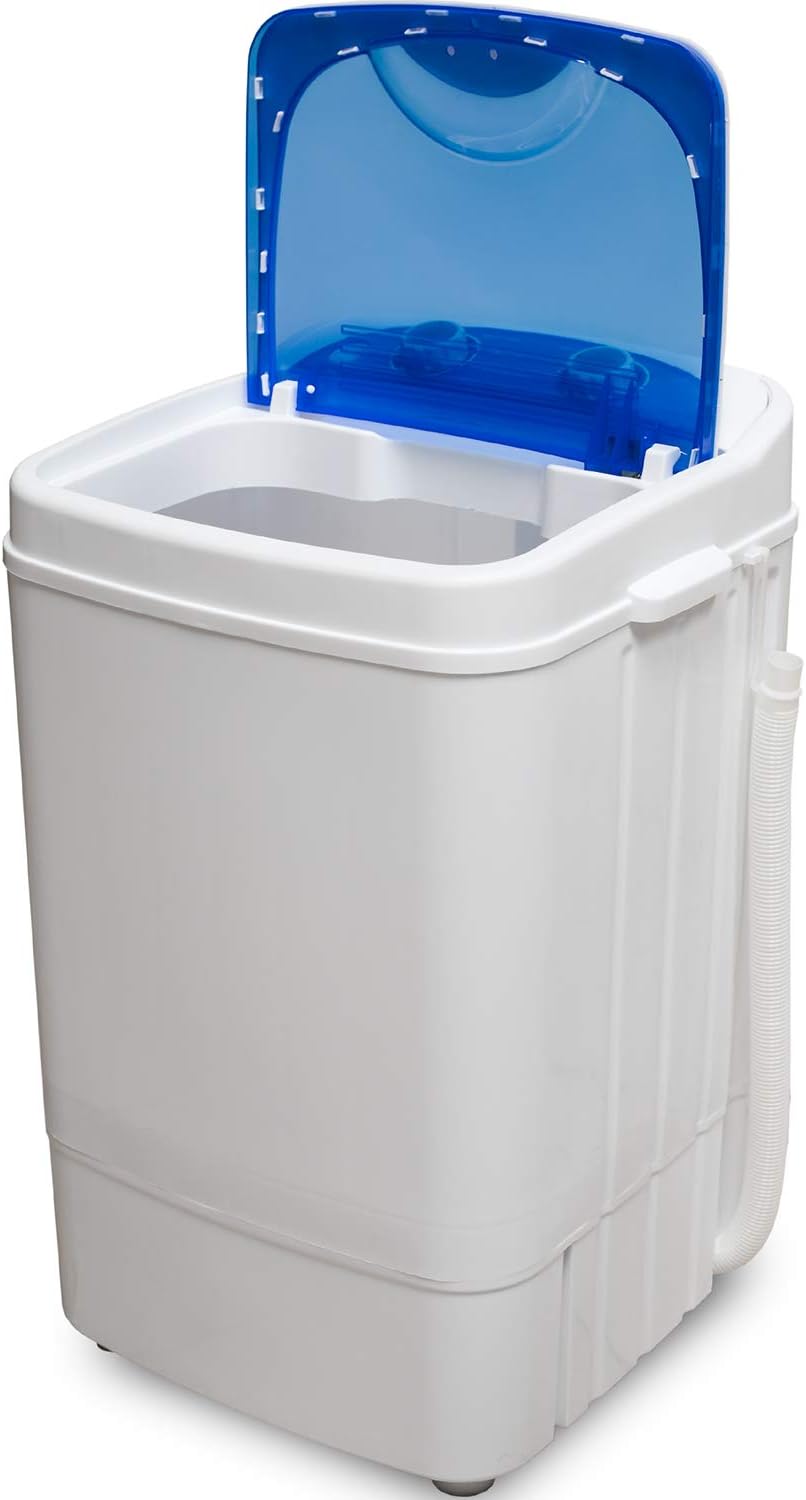 Deco Home Portable Washing Machine for Apartments, Dorms, and Tiny Homes with 8.8 lb Capacity, 250W Power, Wash and Low Agitation Spin Cycle, Includes Drainage Hose, ETL Certified