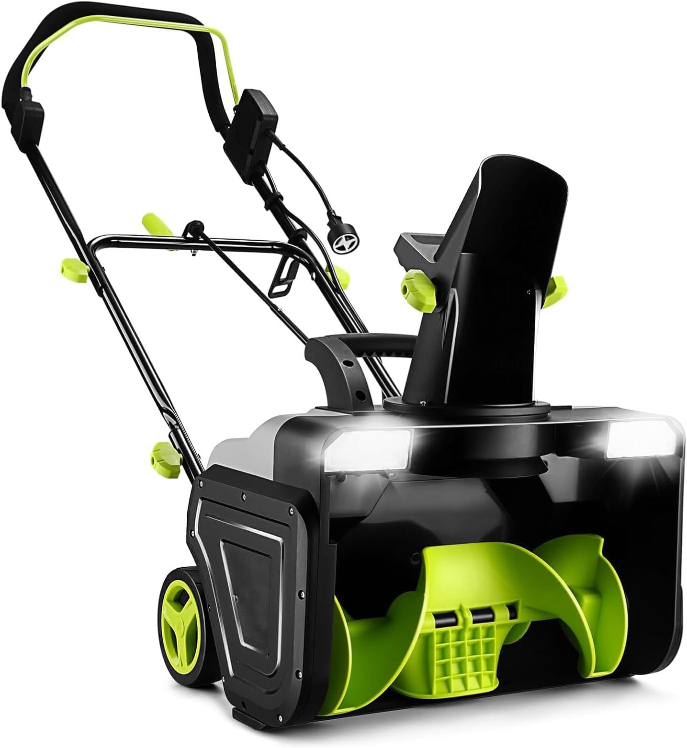 20-Inch Electric Snow Blower, 40V Cordless Snow Thrower with Fast Charger, 25ft Throw Distance, Foldable Design for Residential Driveways & Parking Areas