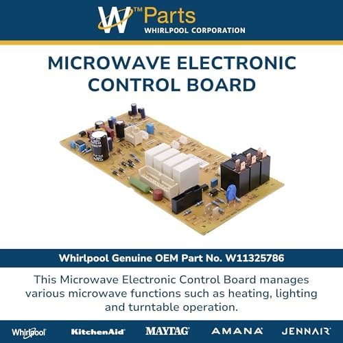 Whirlpool W11325786 OEM Microwave Electronic Control Board, Multicolor