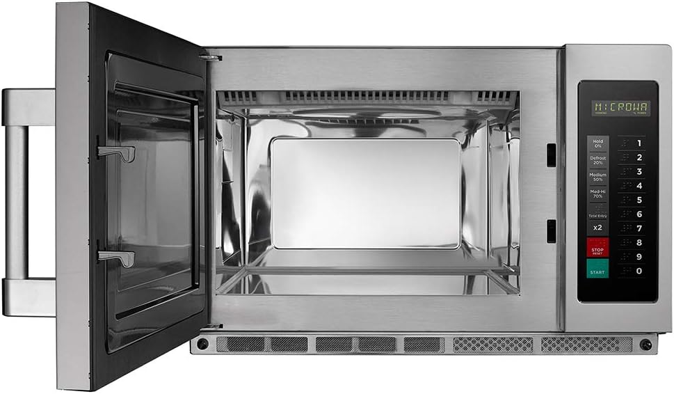 MIDEA Equipment 1834G1A Commercial Microwave, 1800 Watts, Stainless Steel