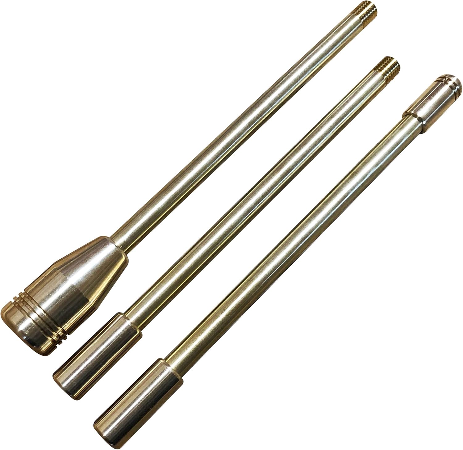 [Nora Tools Manufacturing] All Brass Fire Blowing Rod, Stray Blaster, Compact Version, 3 Joints, 23.6 inches (60 cm), Gold, Small