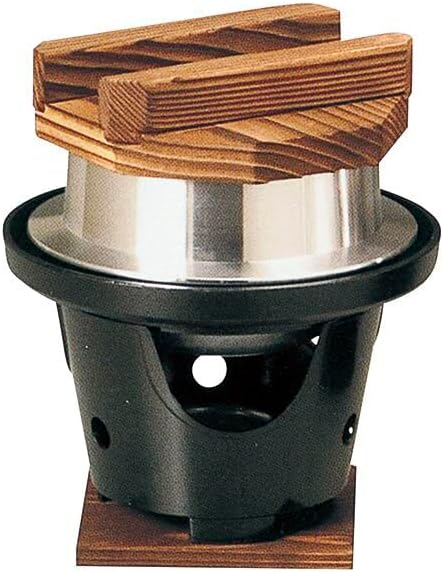 Tomami Shoten Rice Pot, Round Stove, Pot Rice Set, Boiled Spill Holder, 1 Cup, Made in Japan, Black, Outdoor, Camping, Direct Fire, Can Be Repainted, 23 Year Version