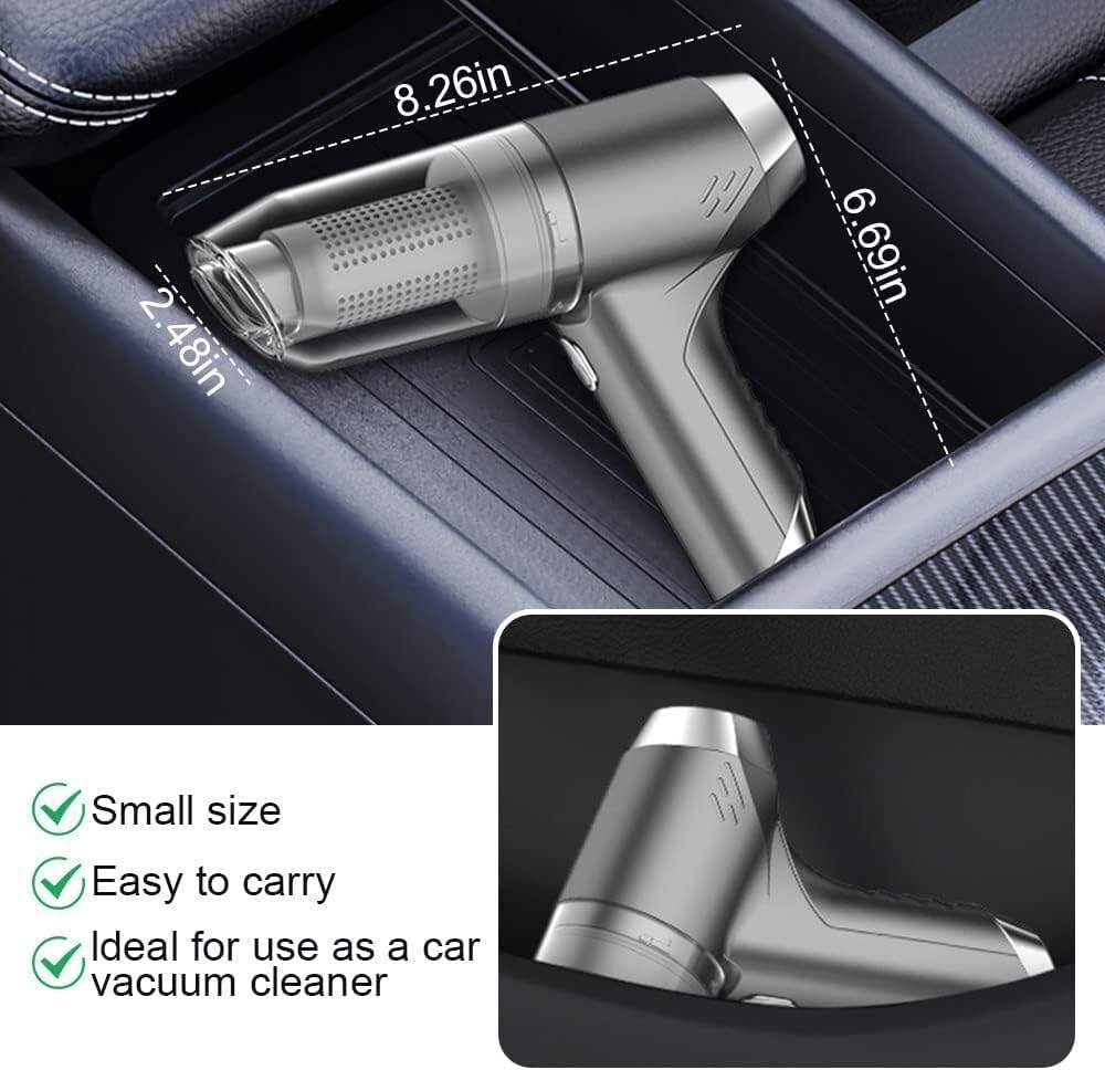 1pcWireless Handheld, 9000PA Strong Suction Portable Vacuum Cleaner with Low Noise, Cordless Car Vacuum Mini Vacuum Cleaner Easy to Clean Car Interior,Keyboard