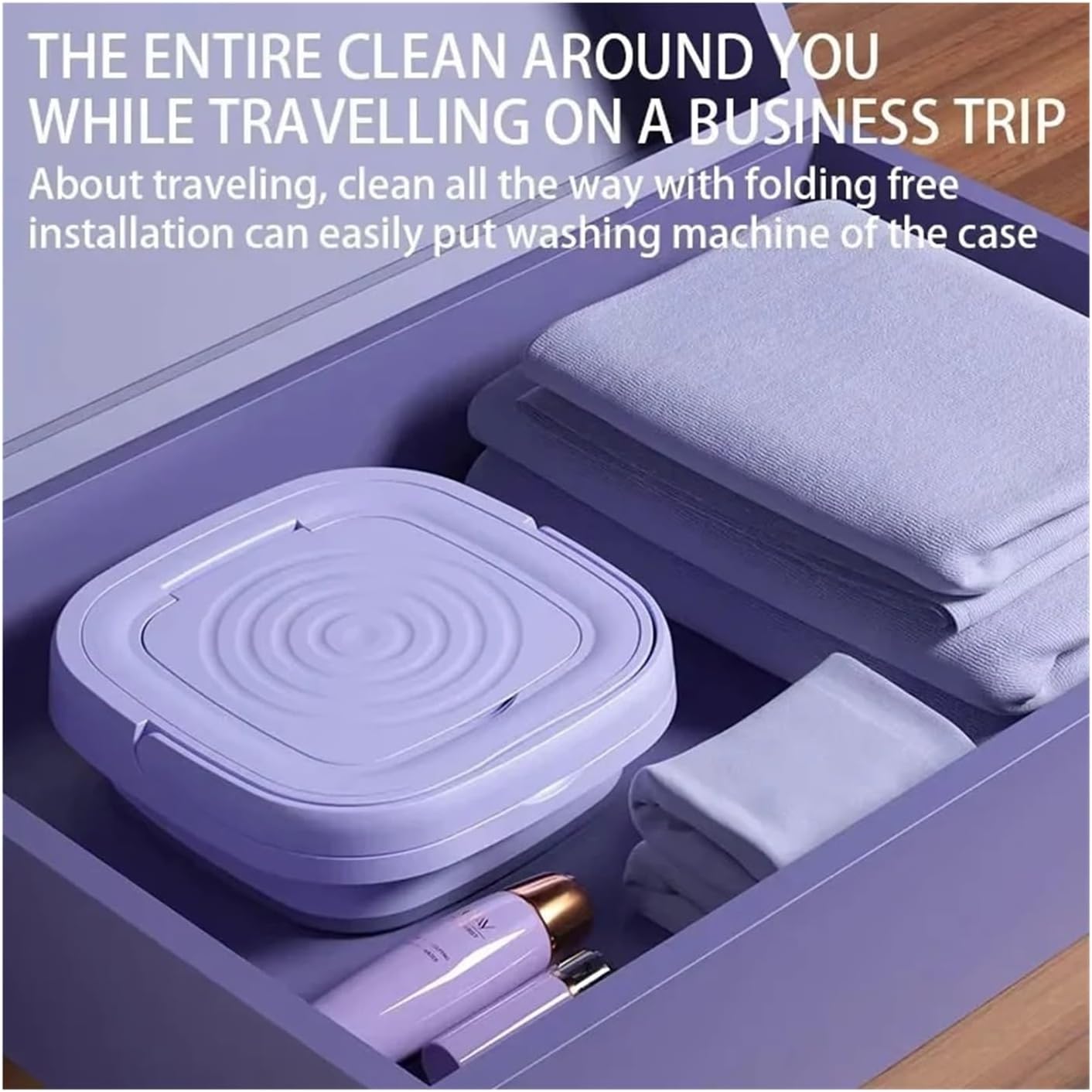 Portable Small Foldable Washing Machine with Spin Dryer For Socks Underwear Panties Washer Household Mini Washing Machine,for Travel,Camping, RV & Dorms