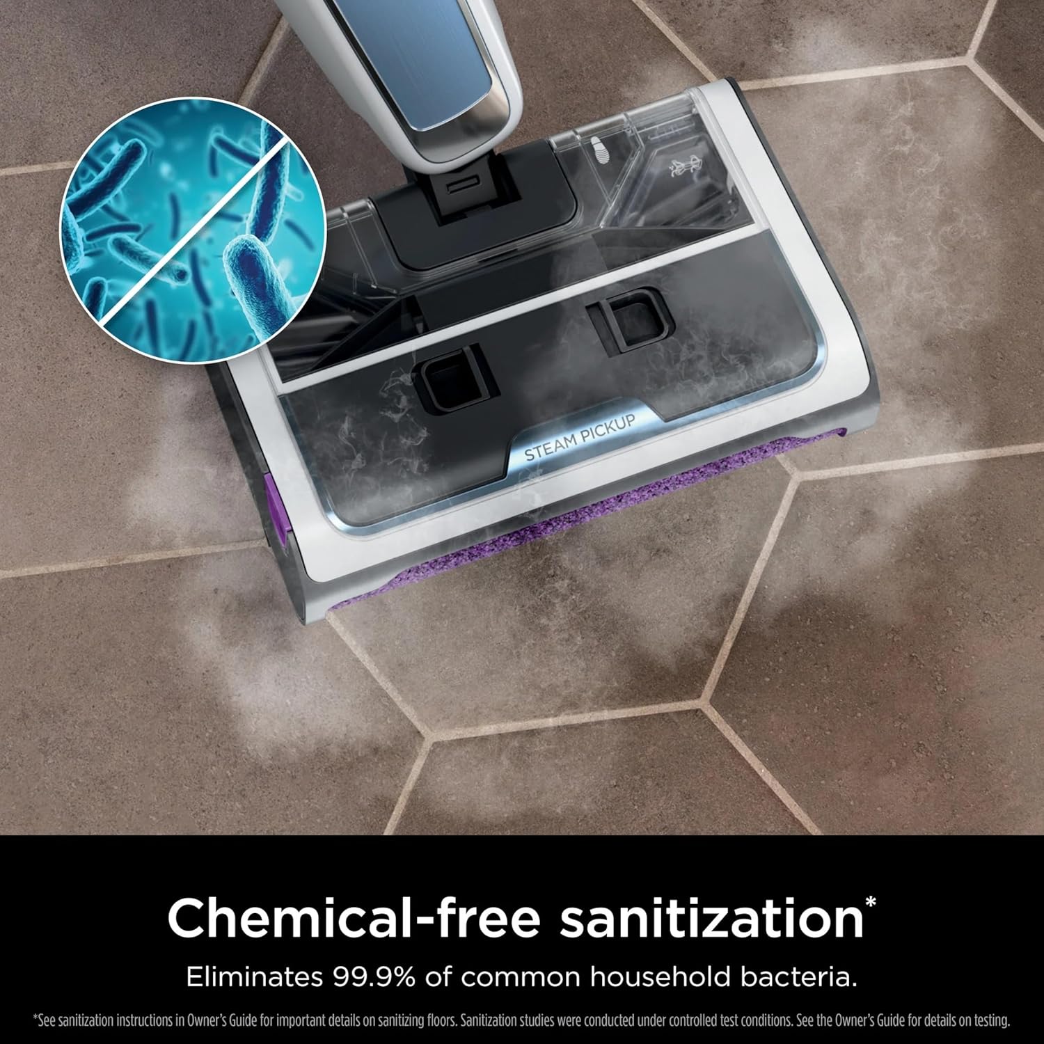 Shark SD200 Steam Pickup 3-in-1 Steam Mop Picks Up Debris, Deep Scrubs, & Steam Sanitizes All At Once, Lightweight Steam Cleaner for Home w/Sealed Hard Floors like Hardwood, Tile & Laminate (Renewed)