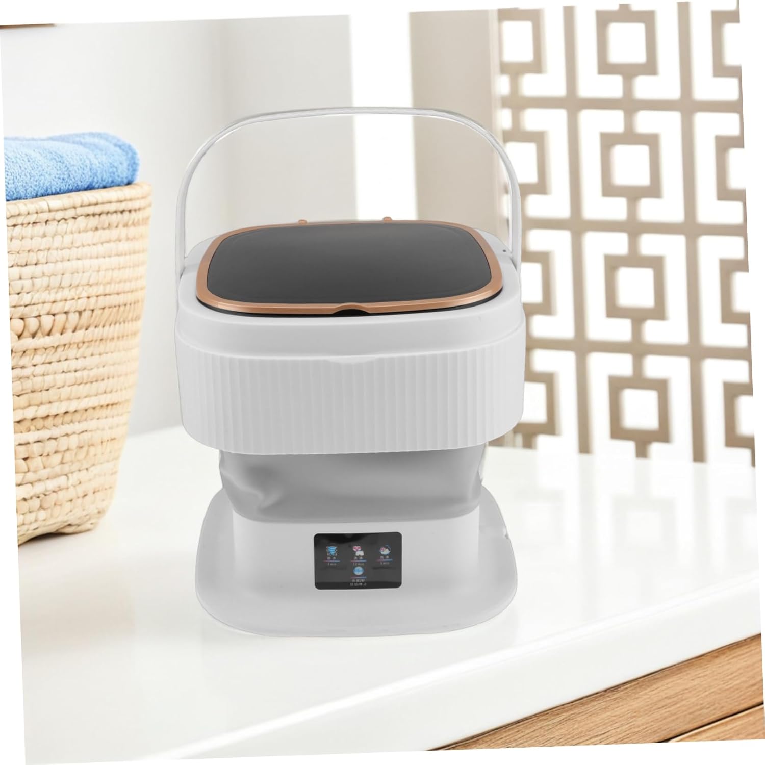 TEHAUX Portable Mini Washing Machine Washer Dryer Efficient for Clothes Socks and Underwear for Apartments and Travel