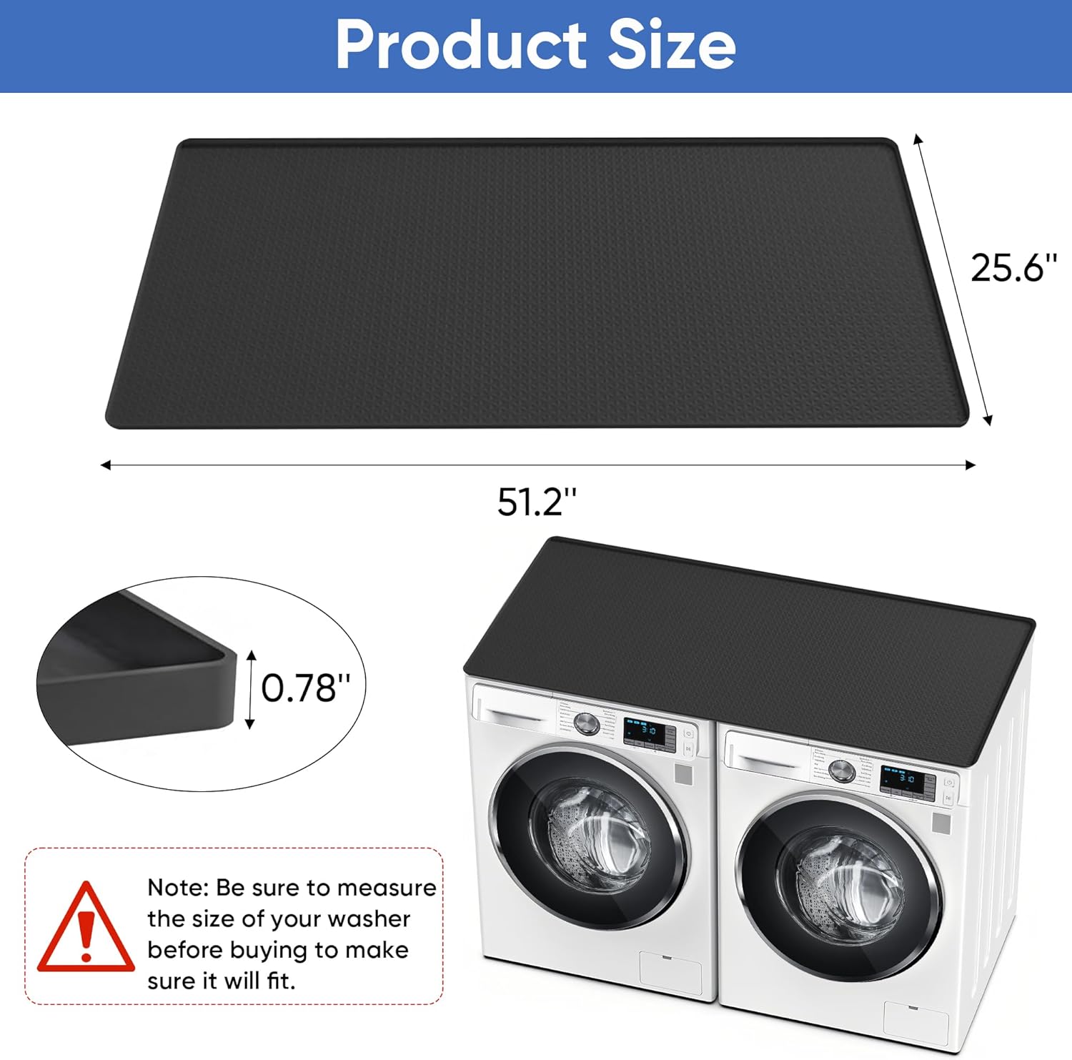 Washer and Dryer Covers for the Top, 51.2