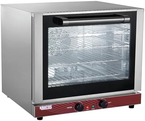 Kratos Commercial Oven, Half Size Electric Countertop Convection Oven, Holds Four Half Size Sheet Pans, 208/240V (29M-003)