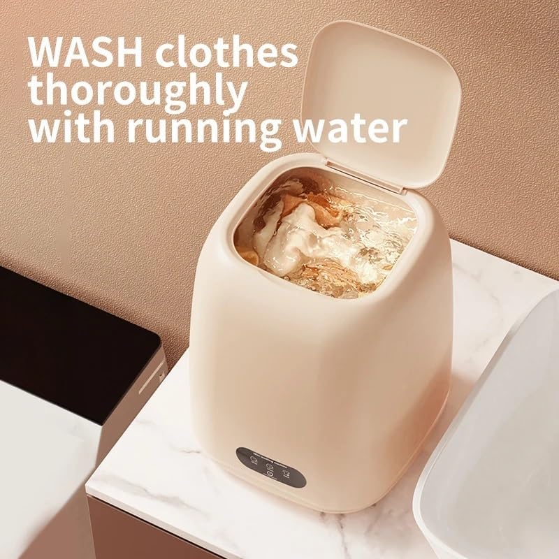 Small Washing Machine For Underwear Children's Clothes Mini Washer Fully Automatic Portable Washing Machine With Spin Dryer,for Travel,Camping, RV & Dorms
