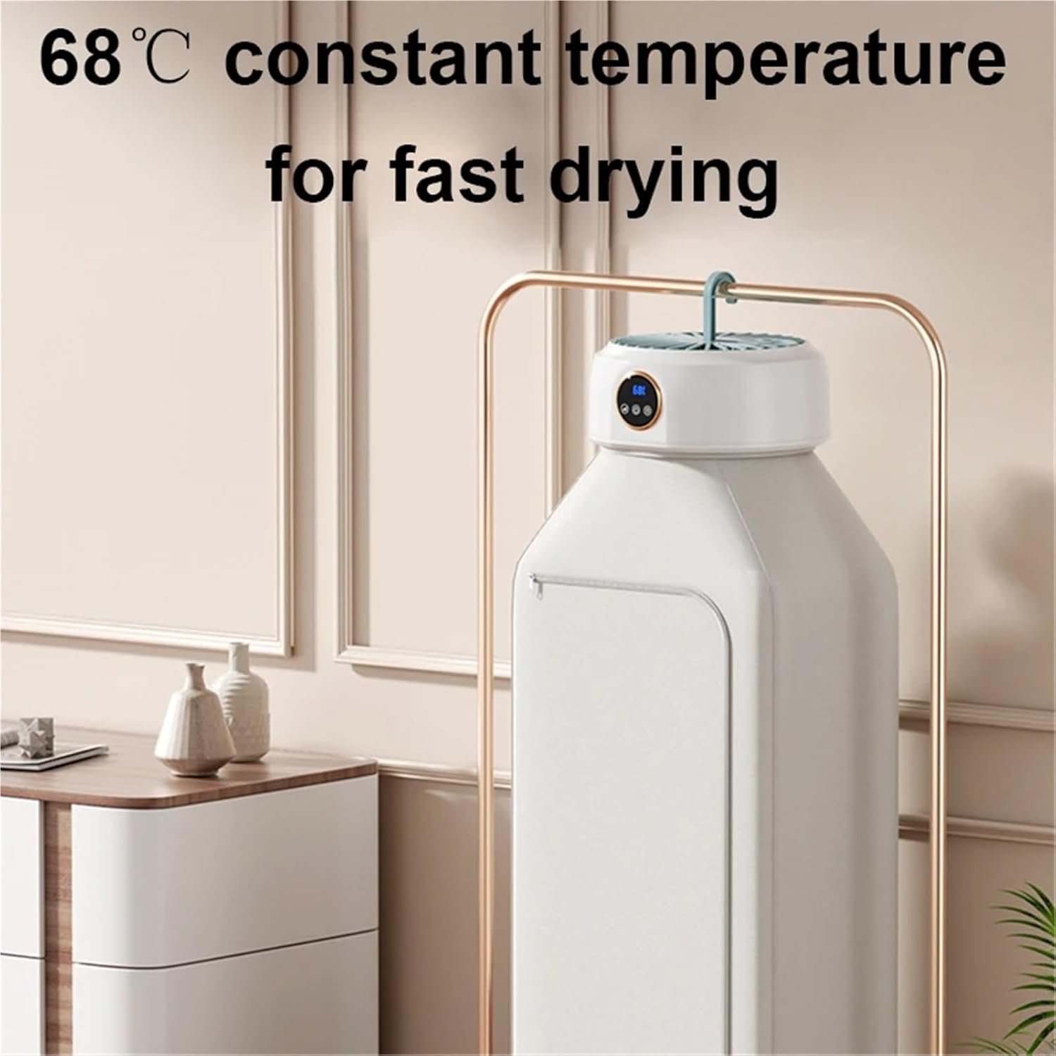 Portable Clothes Dryer, Clothes Dryer Heater Fan Dormitory Foldable Travel Garment Drying Hanger,for Travel,Apartment