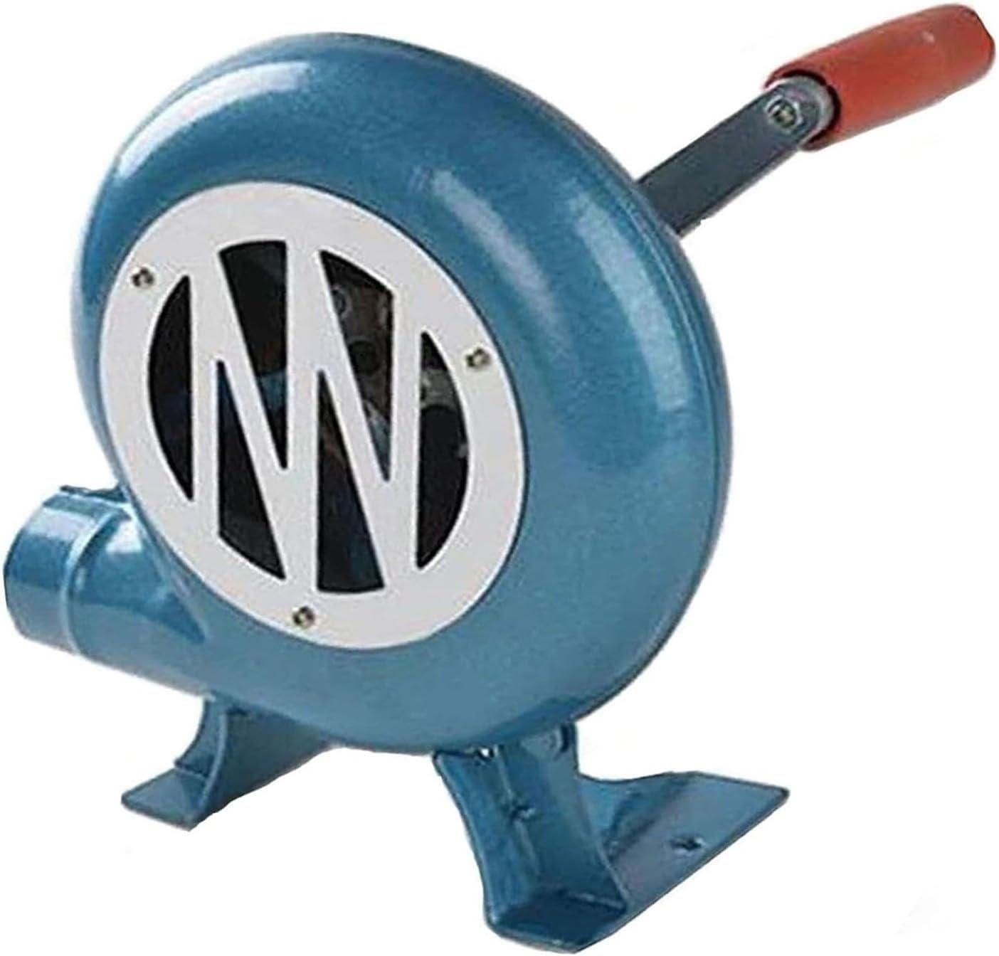 Hand Crank BBQ Blower - Portable Metal Fan, Iron Gear Cooking Air Blower for Outdoor Barbecue, Camping, Picnic, and Stove Accessories (350W, & Lightweight)