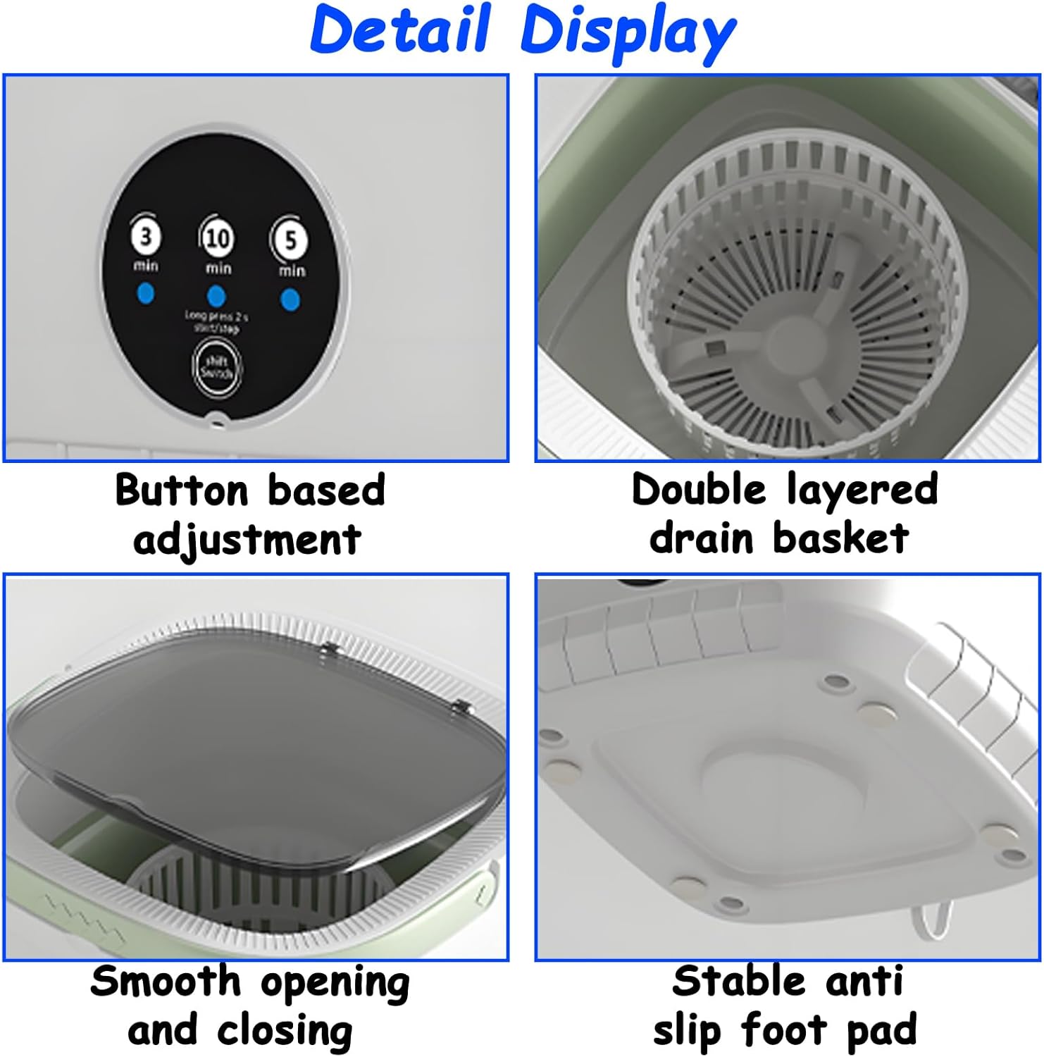 Home Mini Foldable Washing Machine, 12L Small Washing Machines With Spin Basket, For Apartments, Dorm, RV, Trave (Purples)