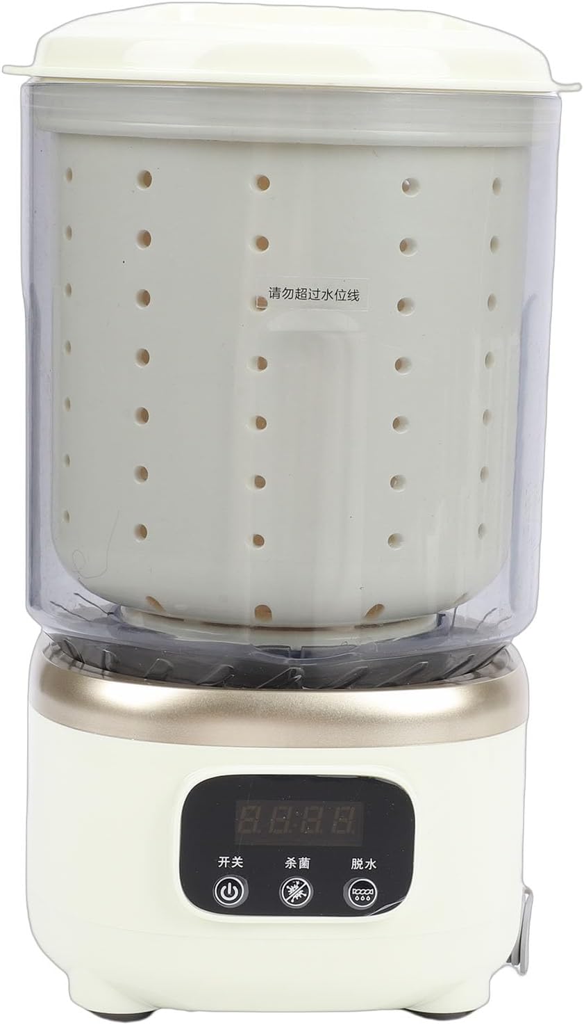 Fockety Underwear Washing Machine, 2L USB Rechargeable Portable Mini Washing Machine Automatic Laundry Washer Small Washer for Solo Living Dorm Apartments Hotels Travel Camping