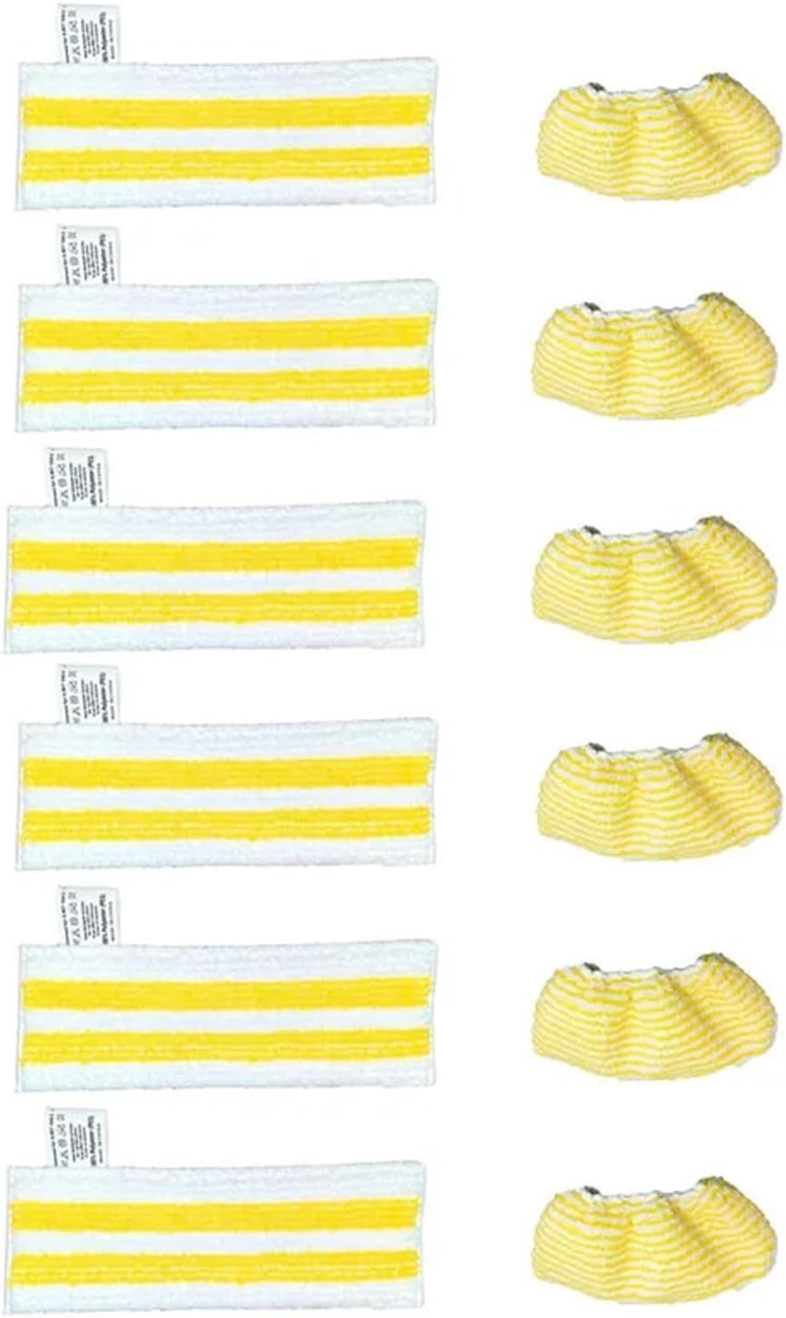 Steam Mop Cloth Rags ，Compatible for Karcher Easyfix， SC1 SC2 SC3 SC4 SC5 Replacement Microfiber Cleaning Pad Cover Steam Cleaner Accessories(Dark Khaki)