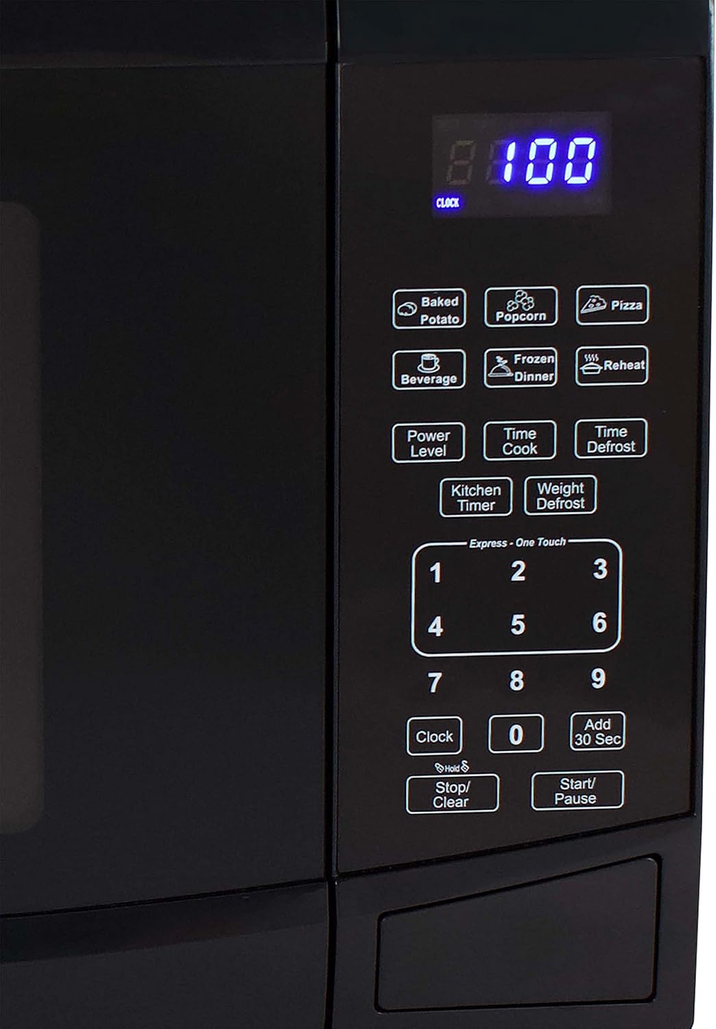 Avanti Microwave Oven 900-Watts Compact with 10 Power Levels and 6 Pre-Set Cooking Settings, Speed Defrost, Electronic Control Panel and Glass Turntable, 0.9 Cu.Ft., Black