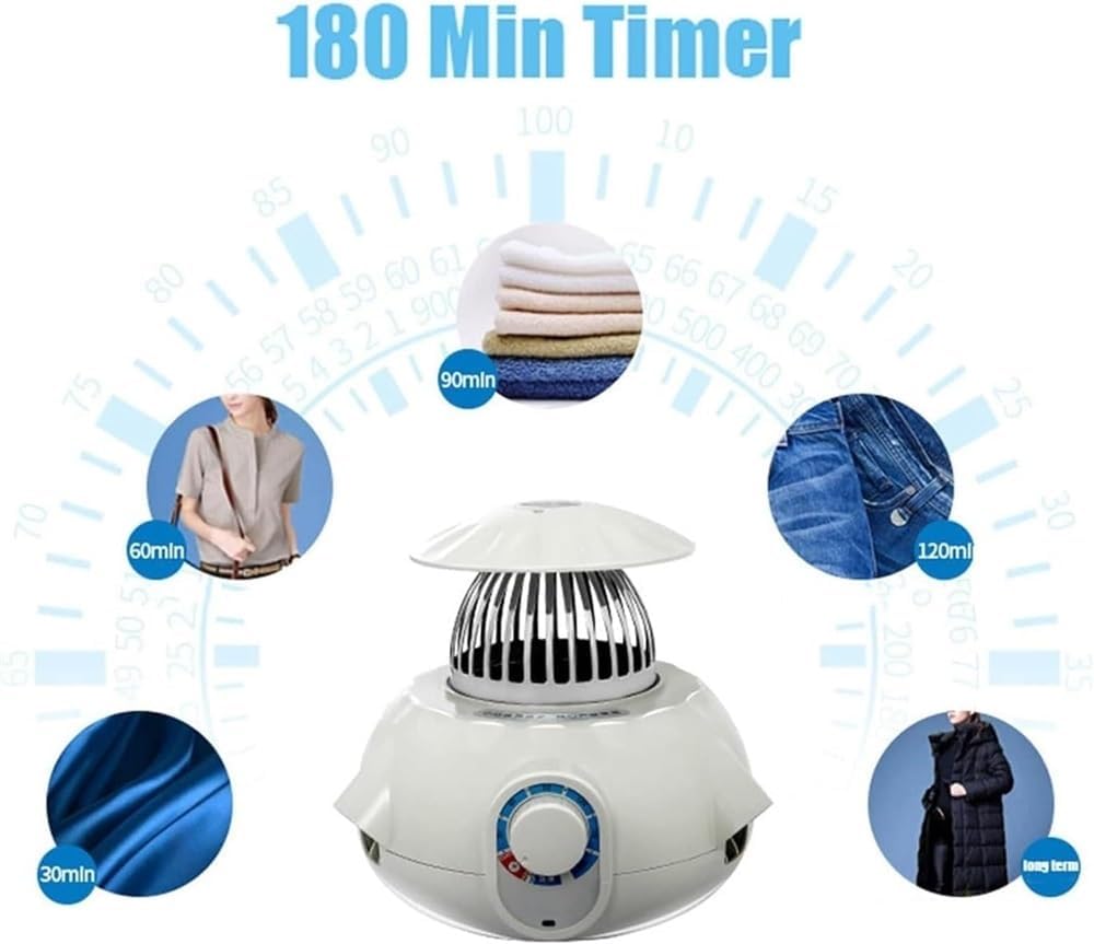 65℃/900W Round Heated Clothes Airer Lectric Heated Dryer 360° Three-Dimensional Warm Air Drying Clothes for Clothing, Shoes, Socks, Bed Linen, Towels